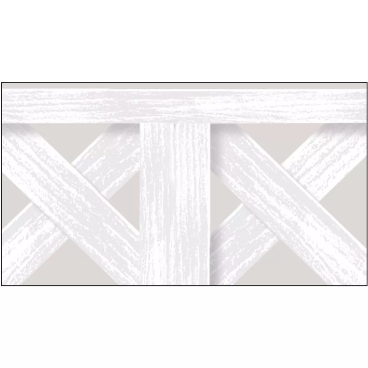Deckorators 1-3/16 In W x 95-1/2 In L x 3/4 In D White Vinyl Lattice U-Cap
