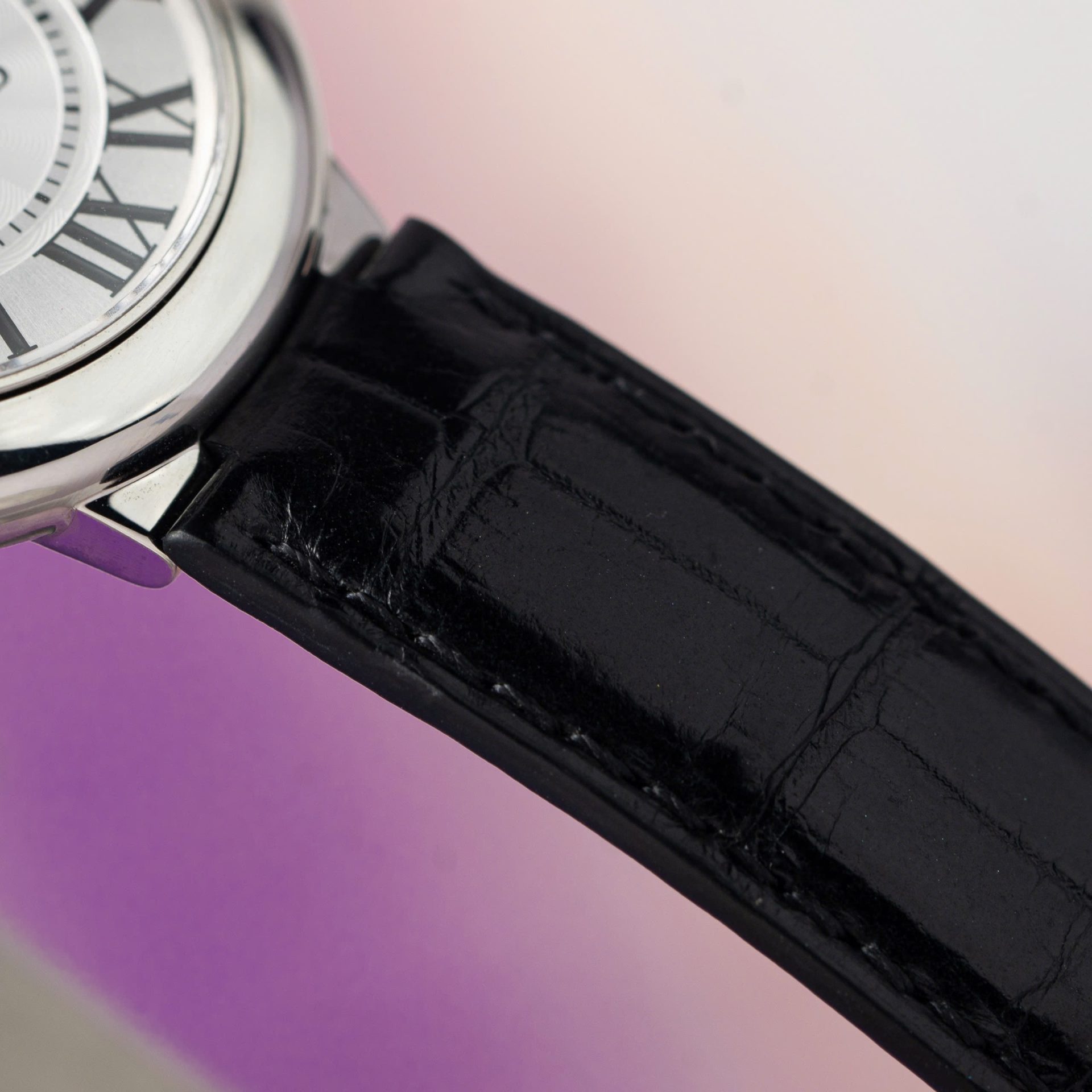 Cartier Ballon Bleu Replica 1:1 Watch White Dial Leather Strap 36mm - Top club