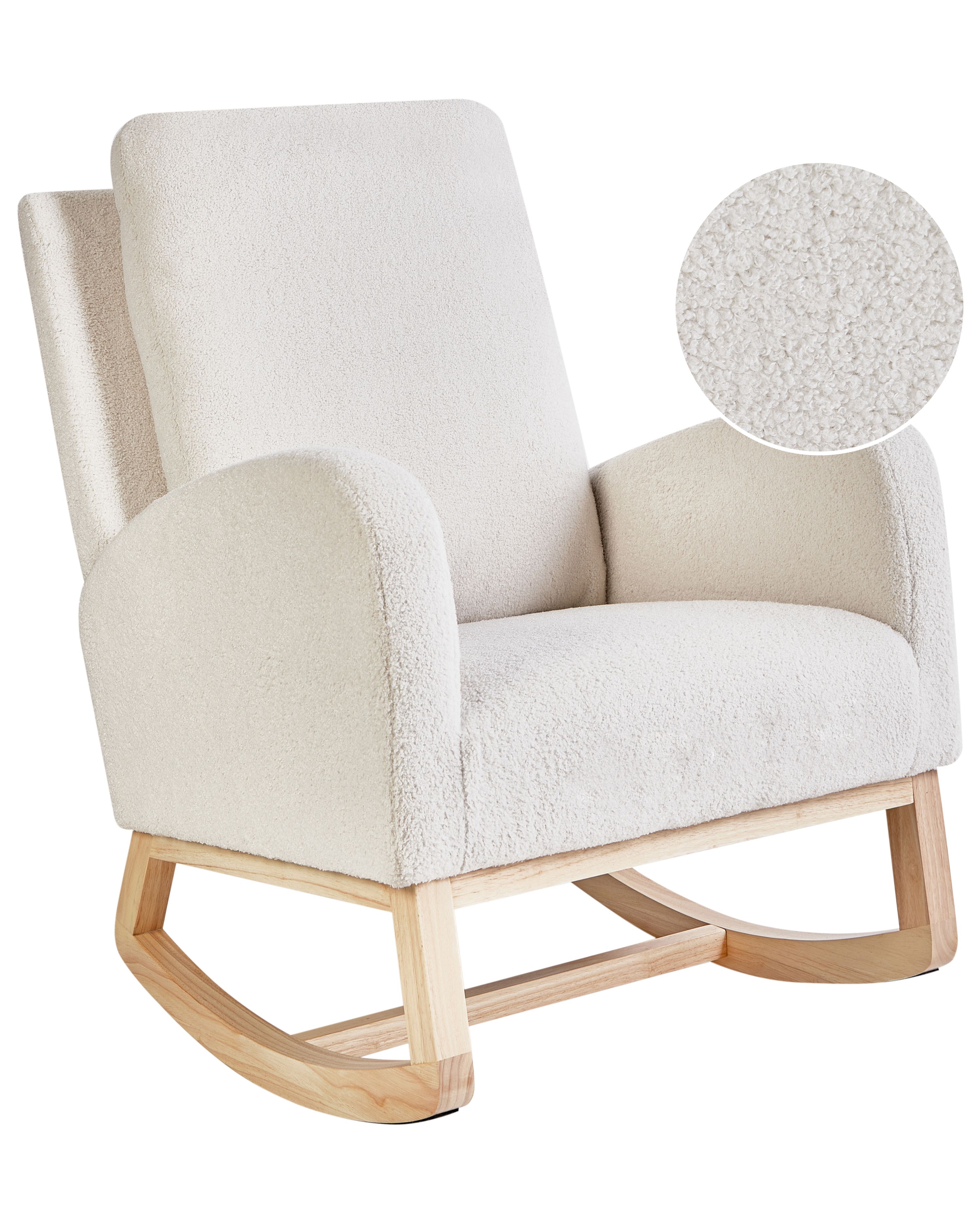 Rocking Chair ALSTA Boucle Off-White