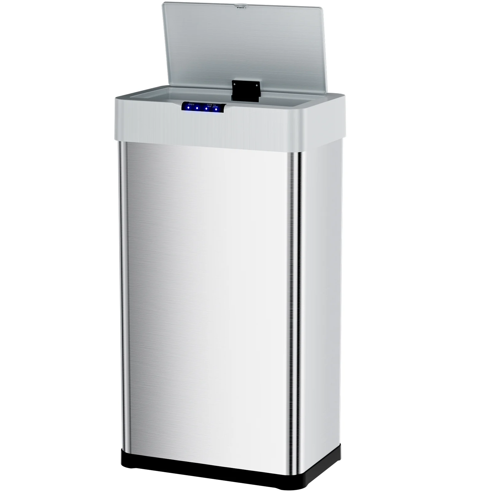 LAZY BUDDY 60 Liter / 16 Gallon Stainless Steel Motion Sensor Trash Can for Kitchen, Bathroom, Rectangular - Image 23