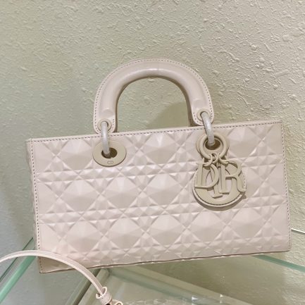 Medium Lady D-joy Bag White/Grey/Beige/Black For Women 10in/26cm M0540ONGE_M0301:1High-quality replica