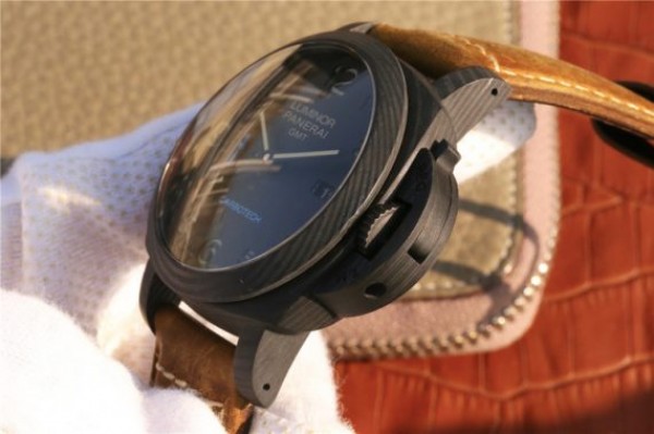 Replica Panerai PAM441 Carbotech Case VSF Brown Asso Strap P.9001 - Top club