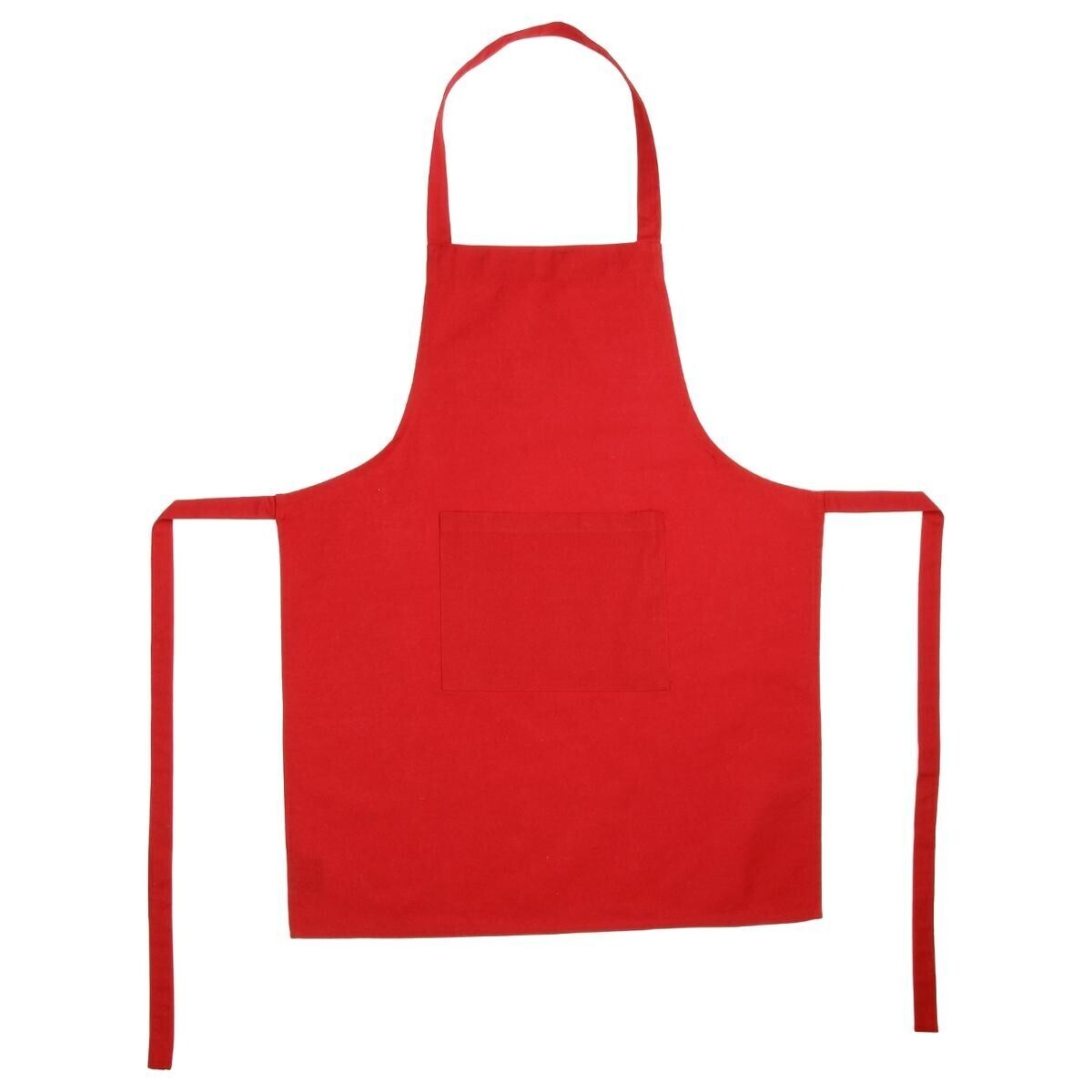 Apron, cotton Red, 60x80 cm