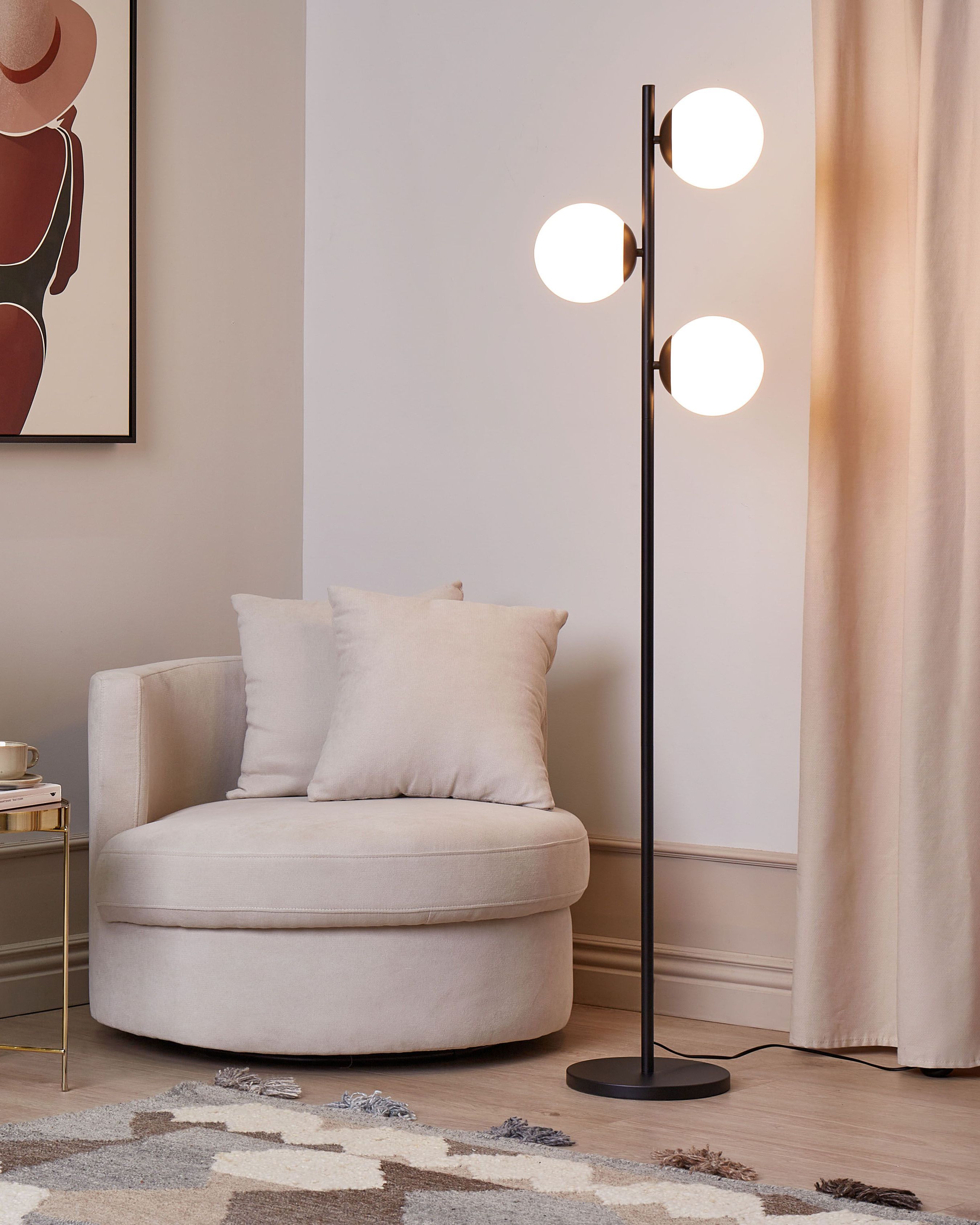 Floor Lamp WADI Metal Black