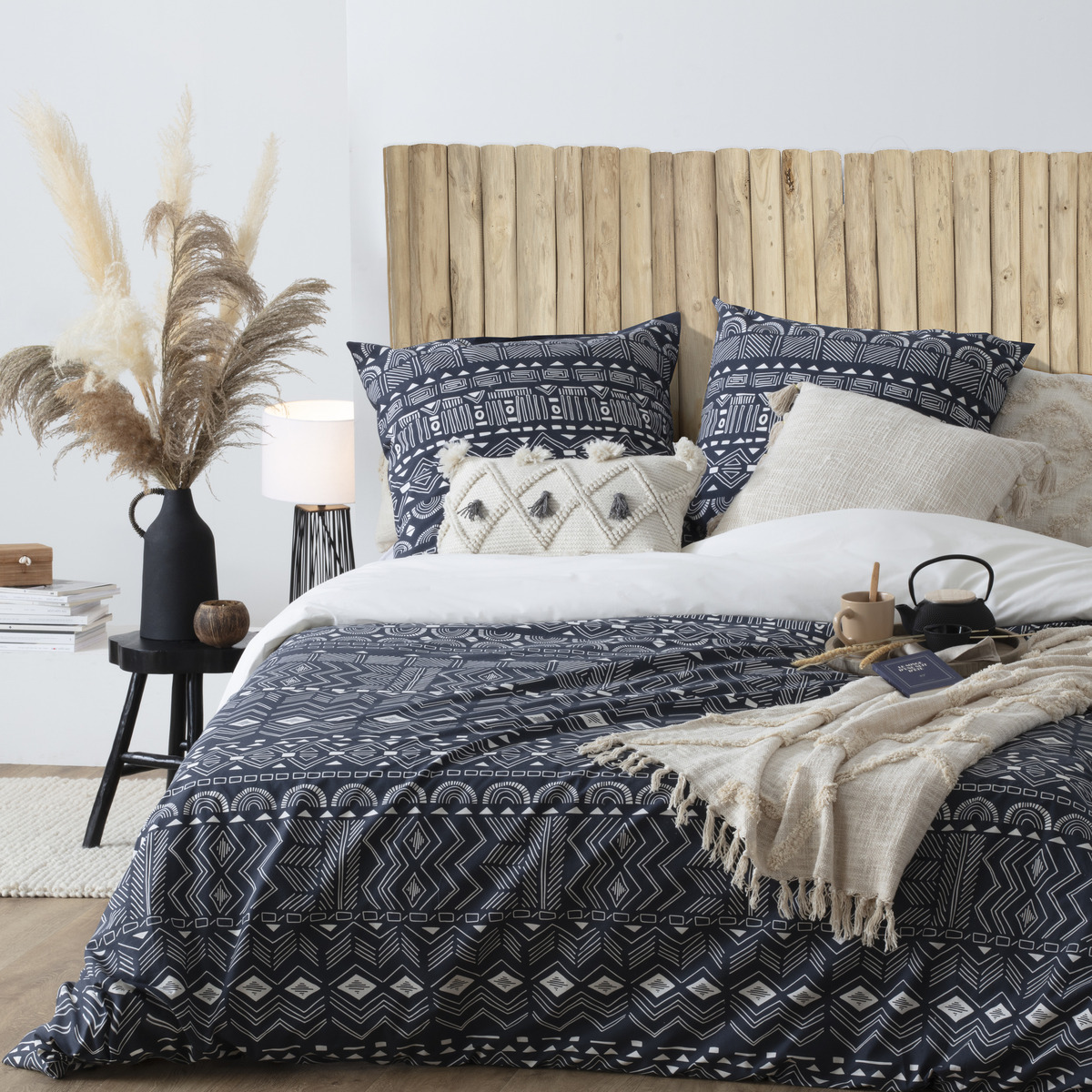 Headboard "Jayden" Wood, L.160 cm