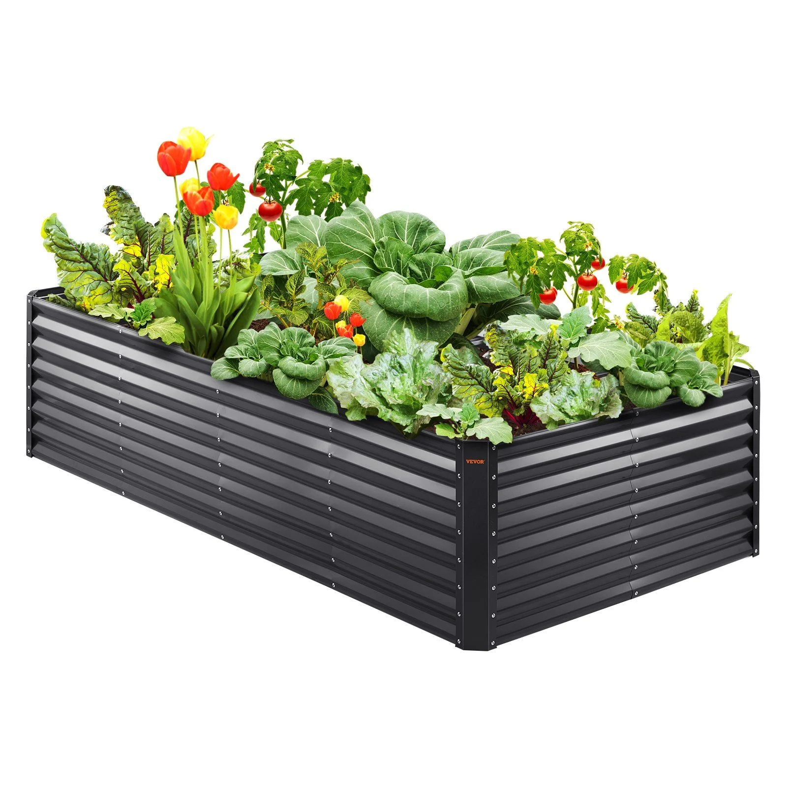 Galvanized Raised Garden Bed Planter Box 94.5x47.2x23.6