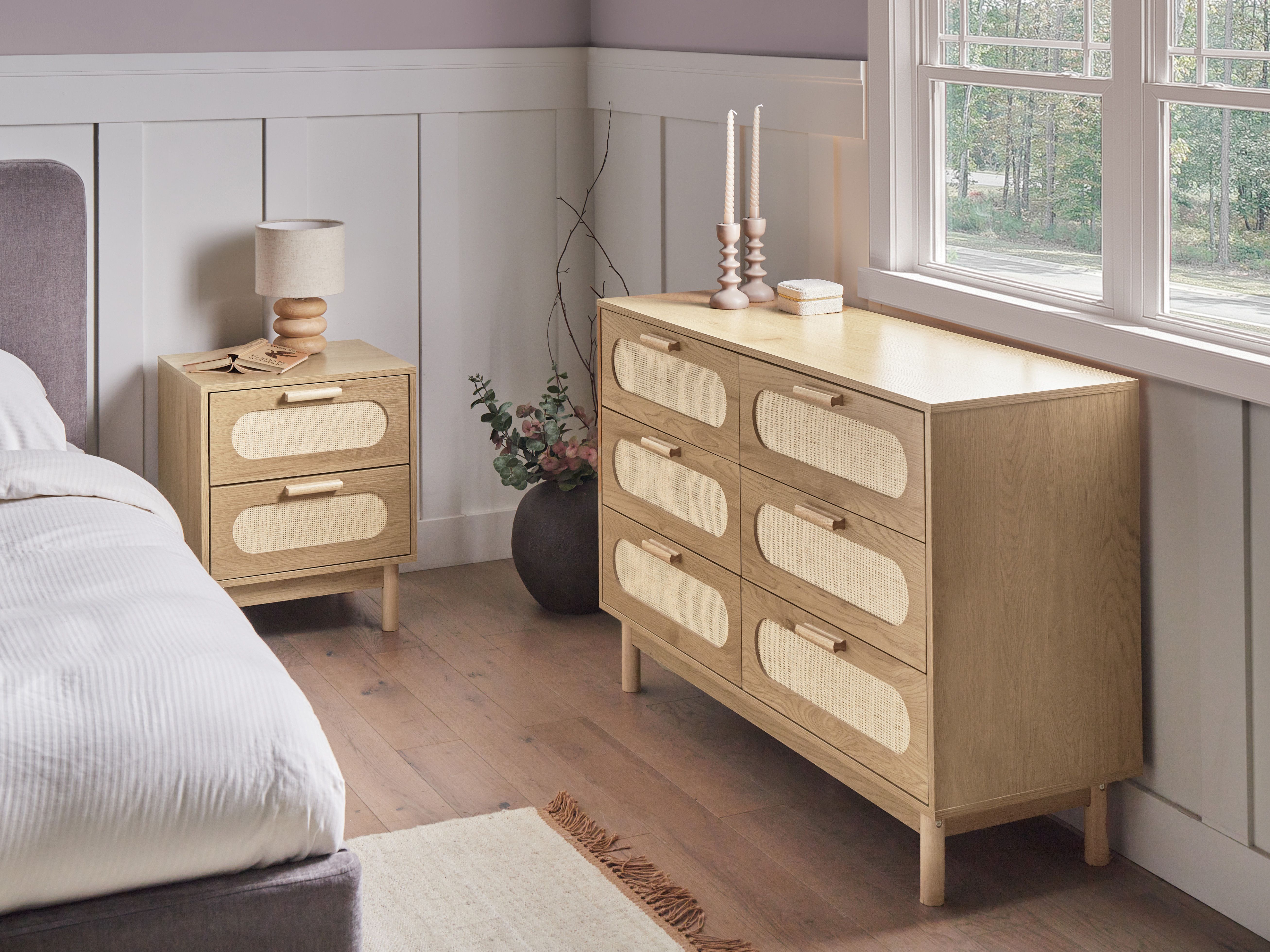 6 Drawer Chest COSTELLO Light Brown
