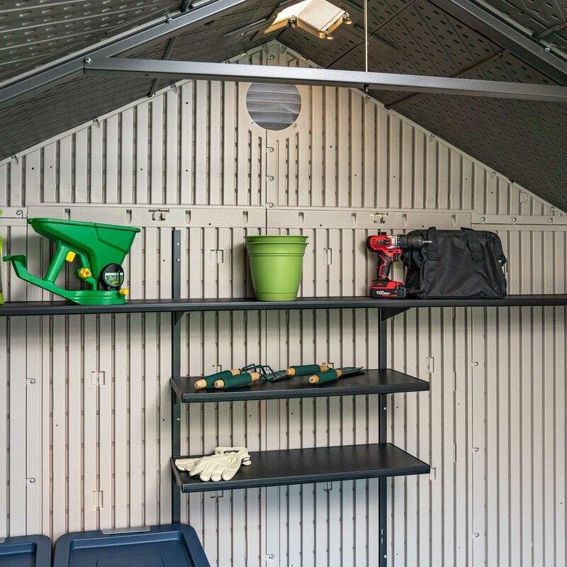Lifetime Plastic Storage Shed 8 ft. W x 15 ft. D, Desert Sand - 60075 - Image 17 Lifetime Plastic Storage Shed 8 ft. W x 15 ft. D, Desert Sand - 60075 - Image 17