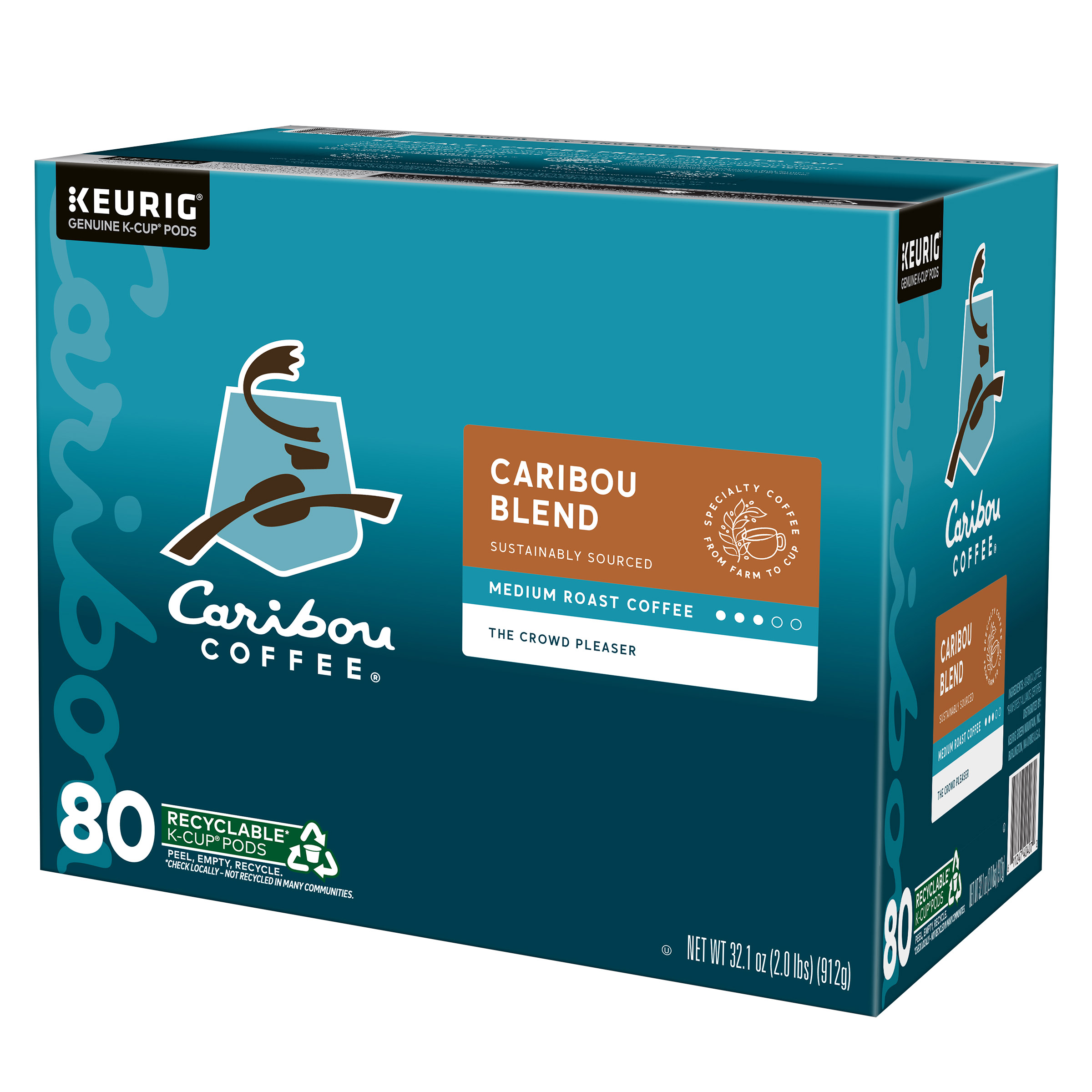 Caribou Coffee Caribou Blend K-Cup Pod, 80-count - Image 3