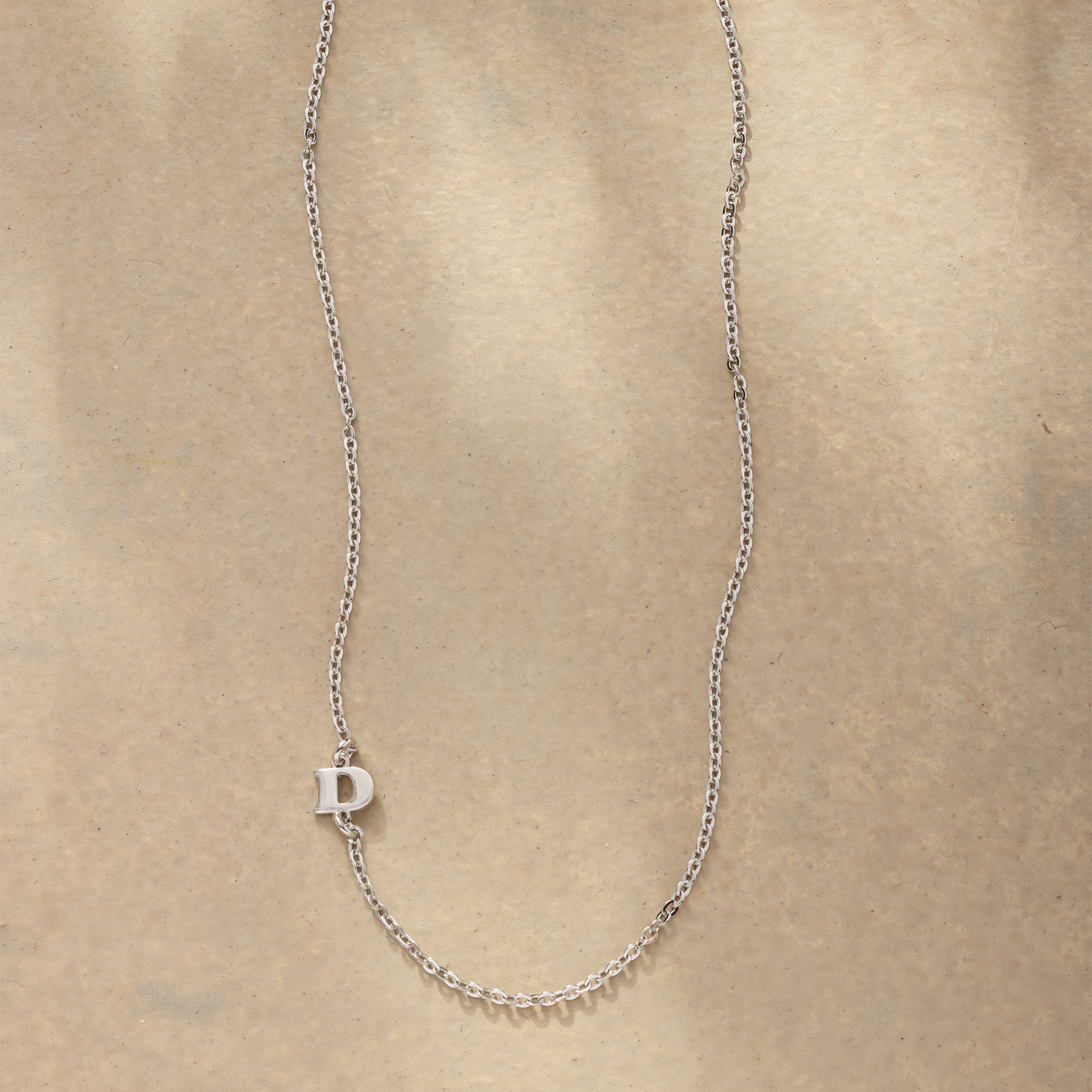 Silver Initial Spark Necklace - Sundance Clothing