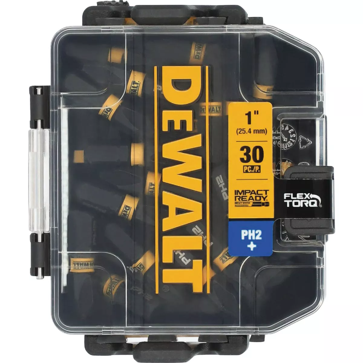 DEWALT FlexTorq 1 In. #2 Phillips Impact Screwdriver Bit (30-Pack)