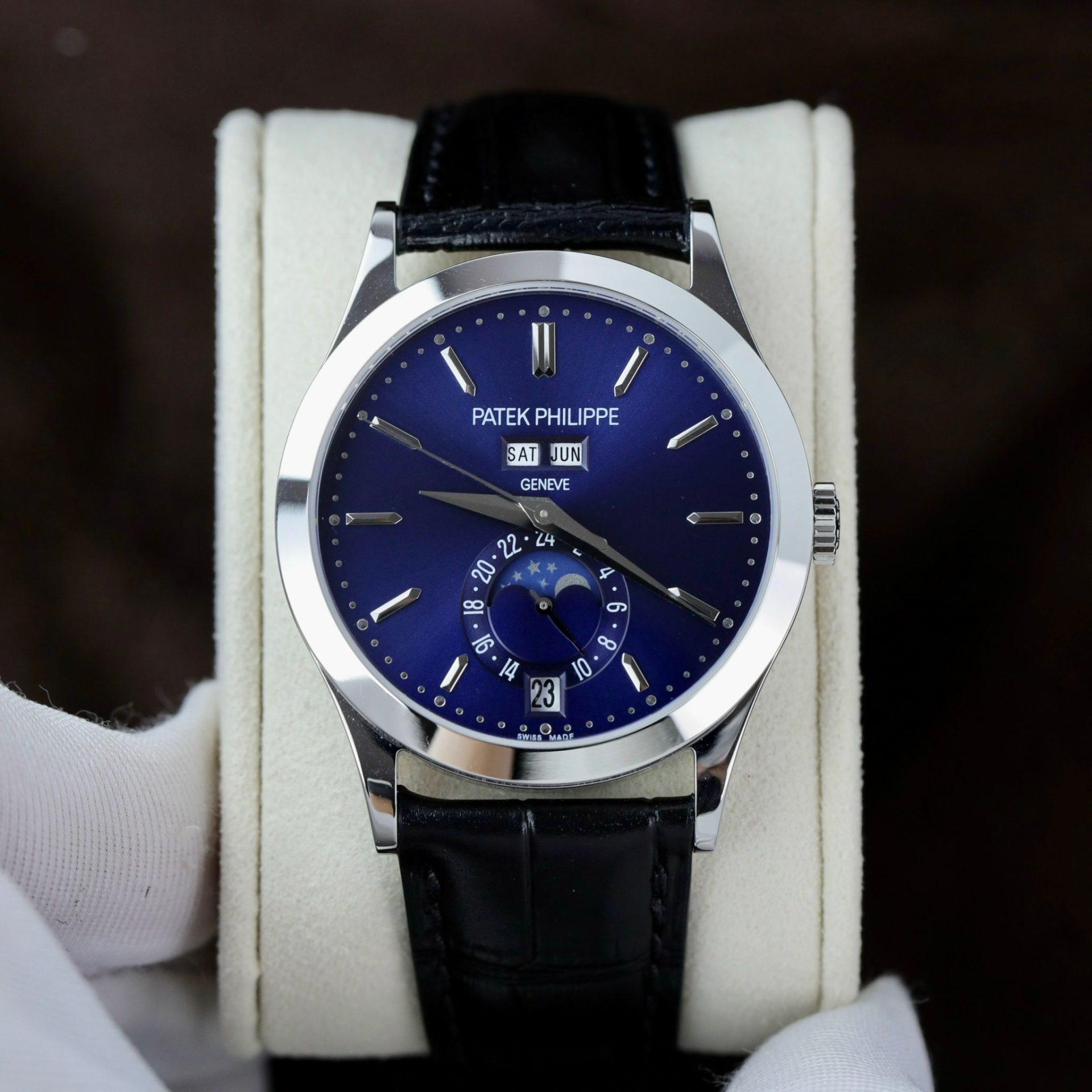 Patek Philippe Replica Watch Complications 5396G Dial Blue 38.5mm - Elite Watch Atelier