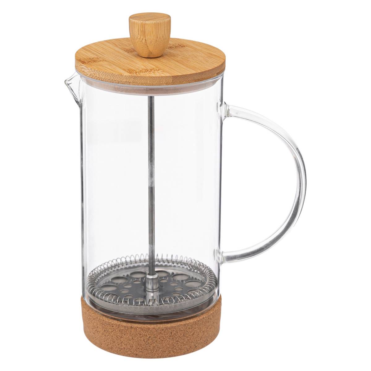 "Bamboo" Coffee Maker 1000 ml, Transparent