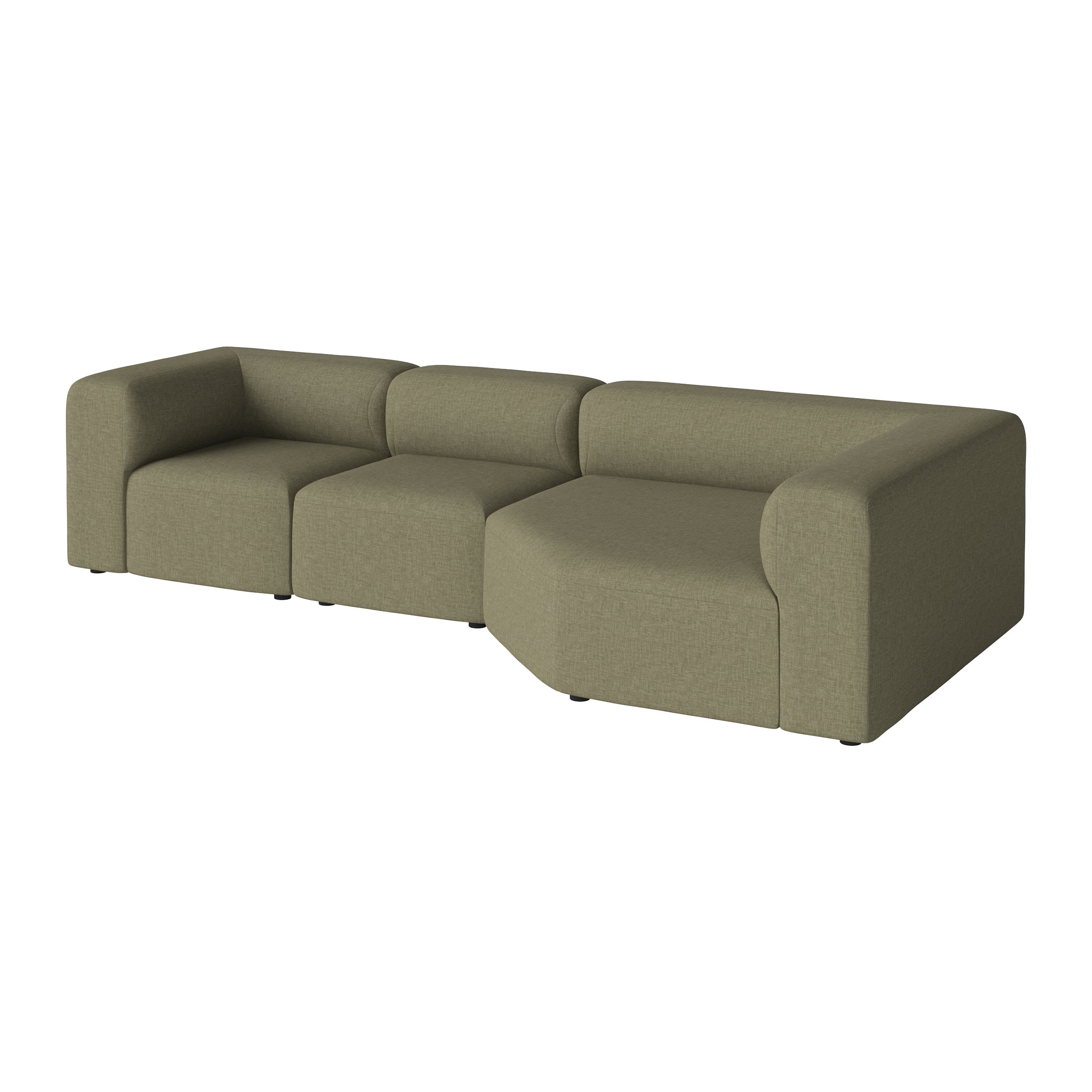 Bolia Angle 3-zitsbank - Grote Hoek - Green