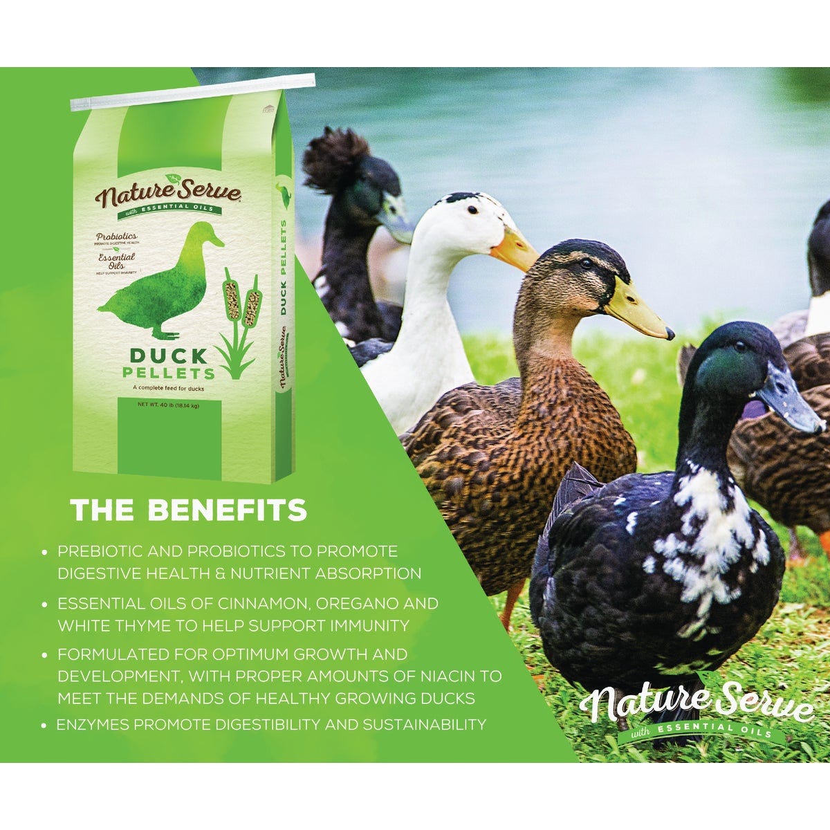 NatureServe 40 Lb. Duck Pellets
