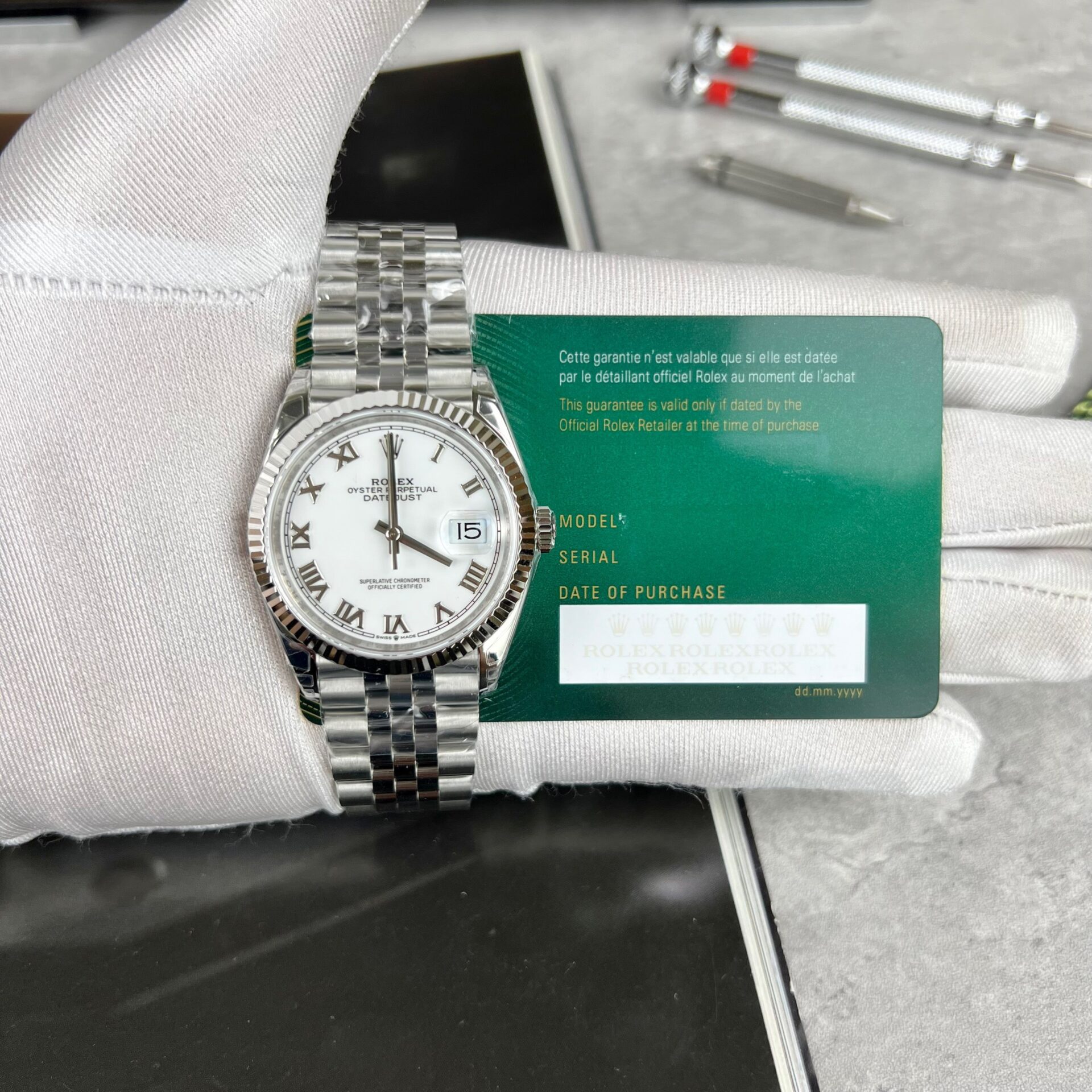 Rolex DateJust 126234 Replica Watch White Dial VS Factory 36mm - Elite Watch Atelier