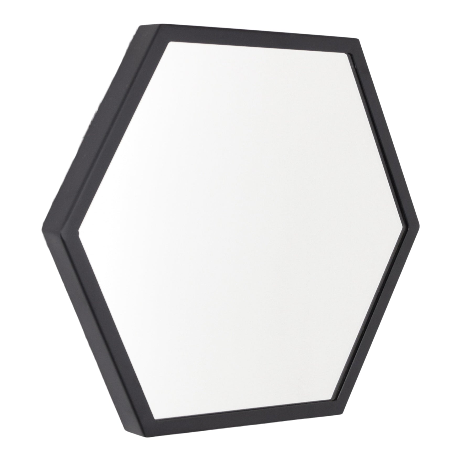 LOFT42 Wandspiegel Zeshoek Small - Zwart - 36x32