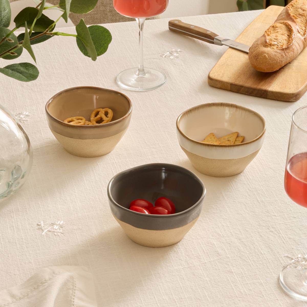 Small bowl "Kate" 300 ml, earthenware, White