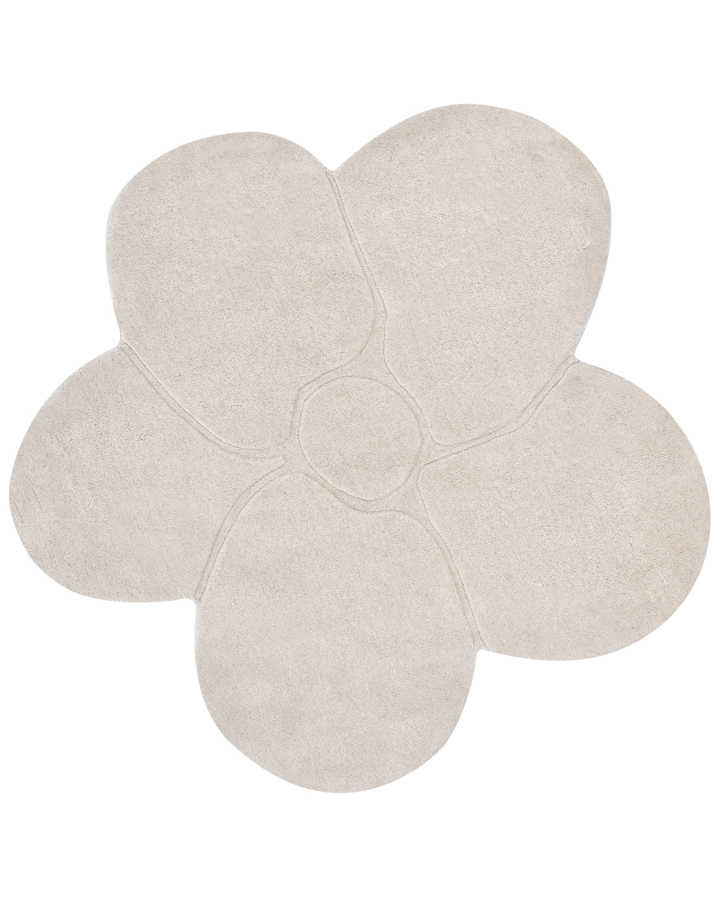 Rug KOKKINI Light Beige ø 140 cm Wool