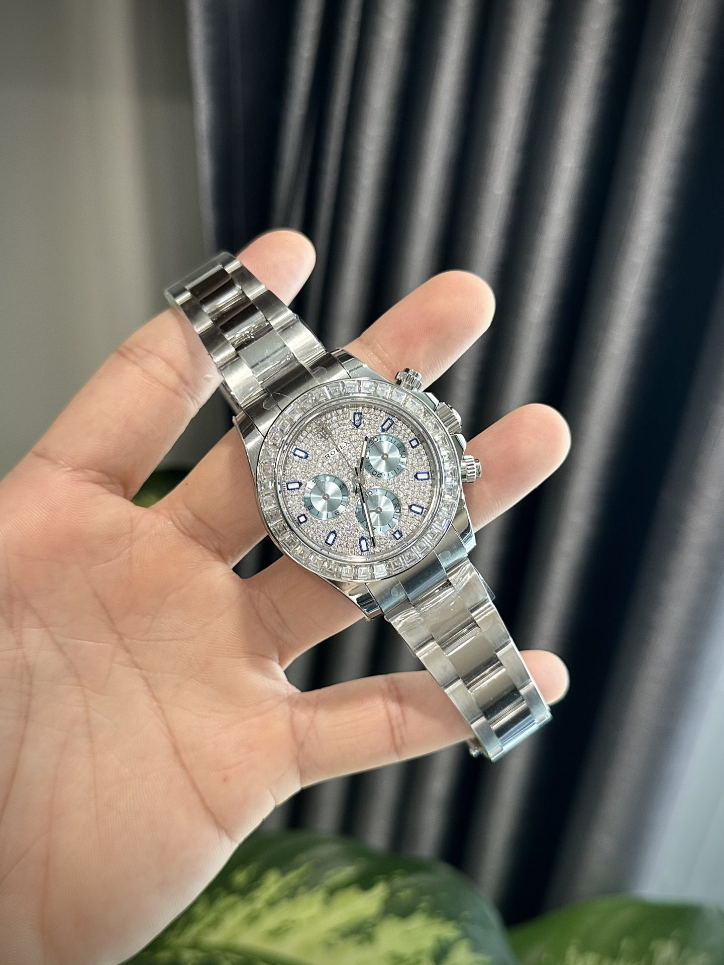 Rolex Best Replica Watch Daytona Custom Diamonds Moissanite 40mm - Elite Watch Atelier