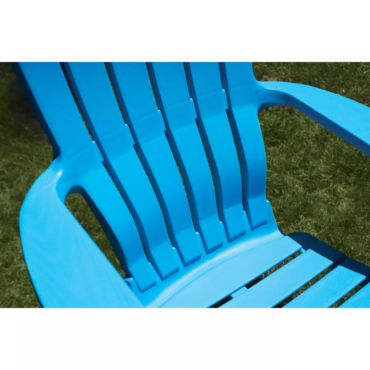 Adams RealComfort Pool Blue Resin Adirondack Chair