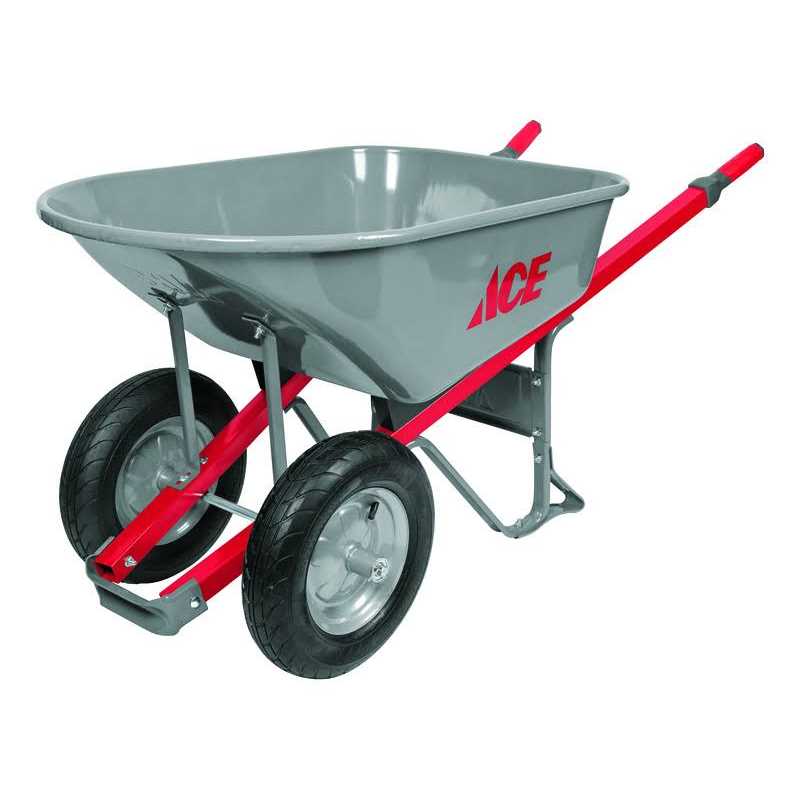 Ace Steel Contractor Wheelbarrow - 6 Cubic Foot - Image 2 Ace Steel Contractor Wheelbarrow - 6 Cubic Foot - Image 2