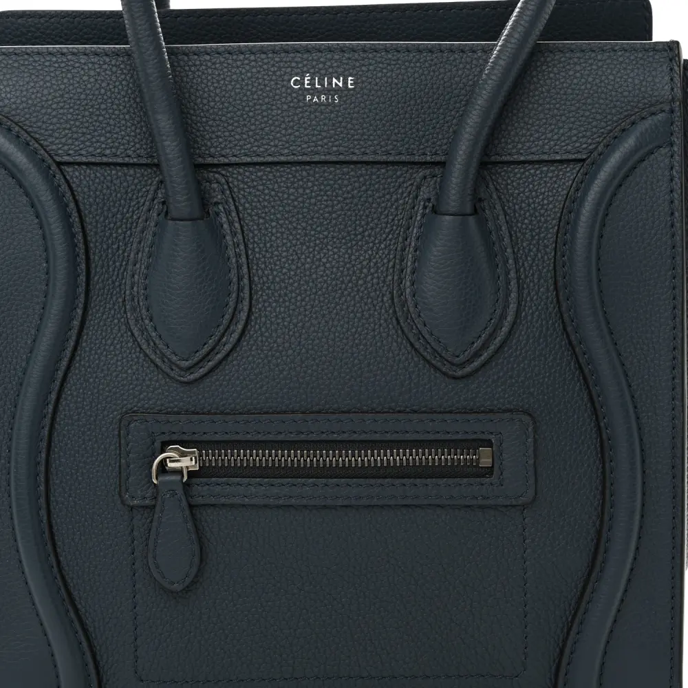 Celine Petrol Baby Drummed Calfskin Replica Handbags Online1:1High-quality replica