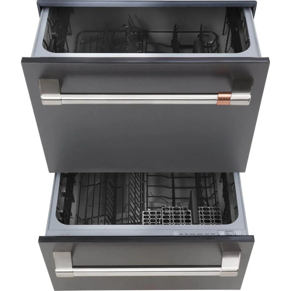 Café CDD420P3TD1 49 dBA Matte Black Double Drawer Dishwasher