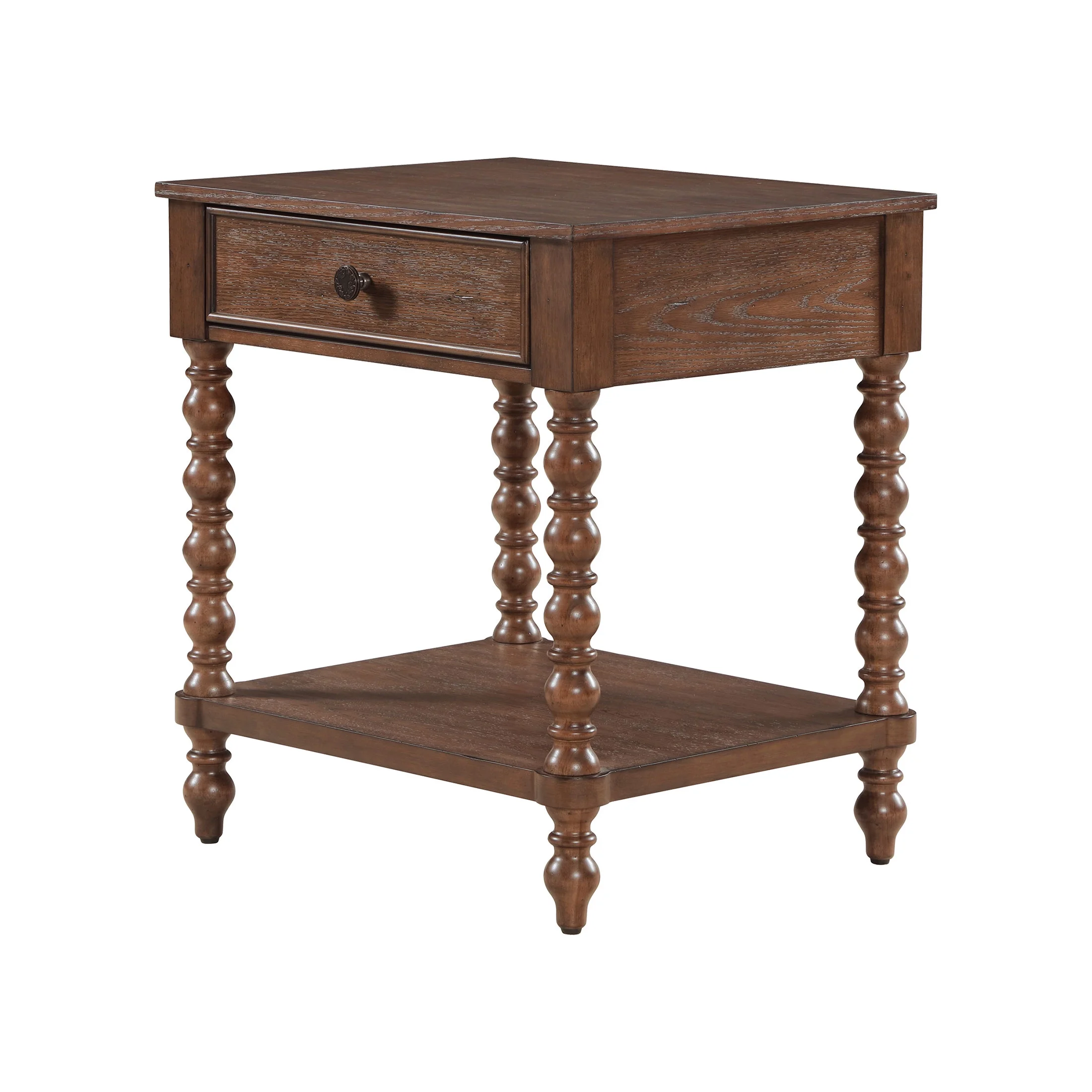 Pioneer Woman Harper Spindle Nightstand with USB Charging Ports, Adults and Teens, White Finish - Image 23