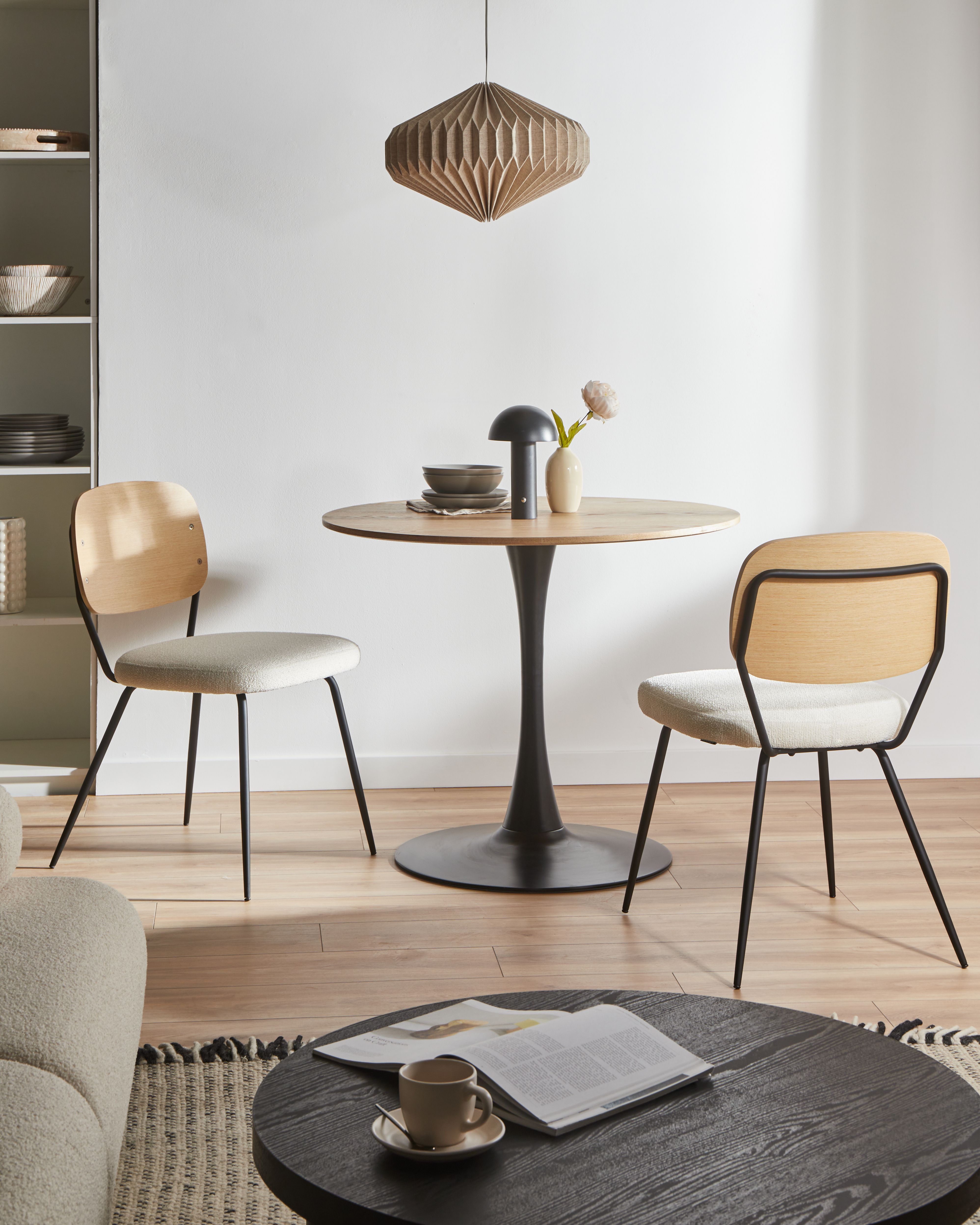 Set of 2 Dining Chairs EILEEN Off-White