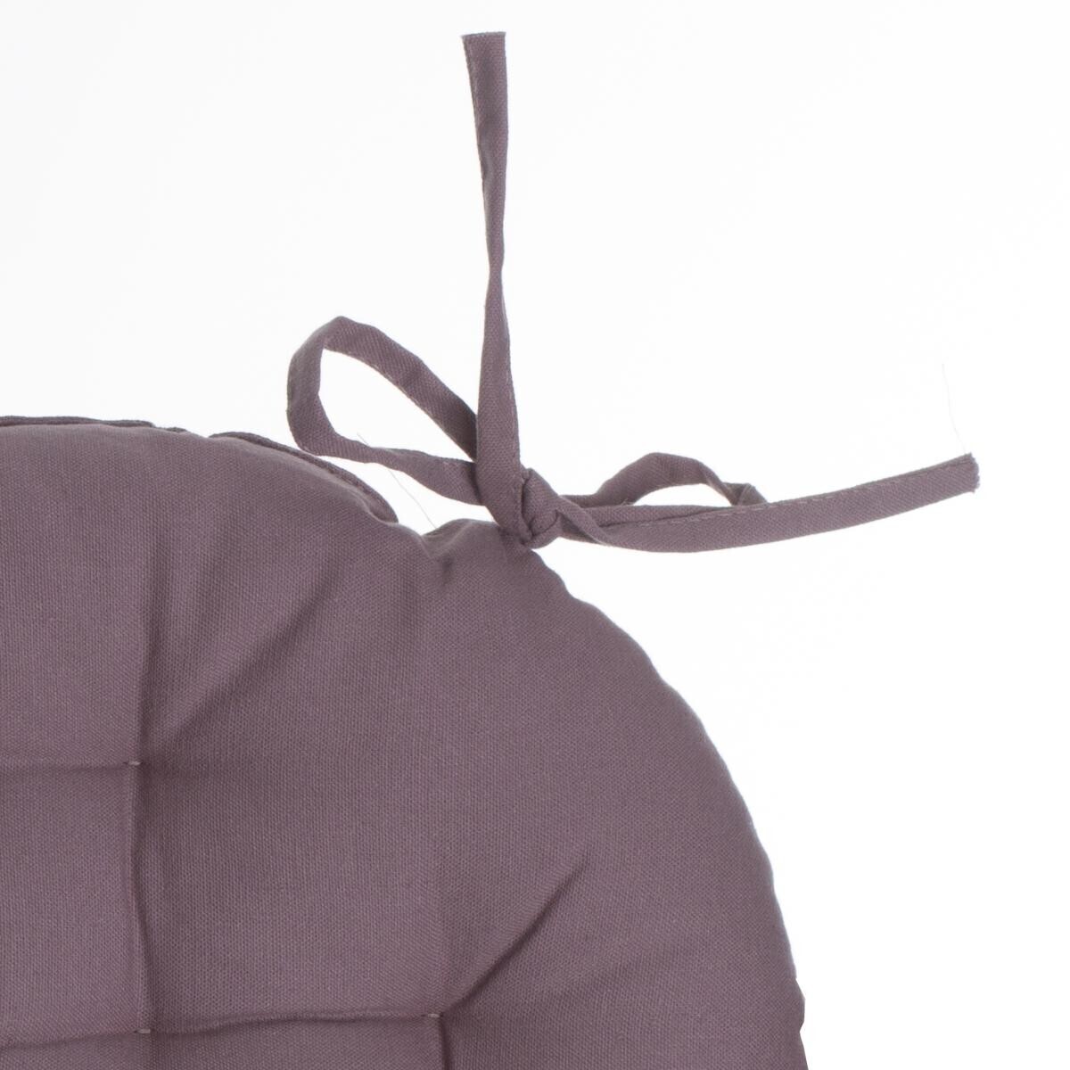 Round chair cover Taupe grey, D.38 cm