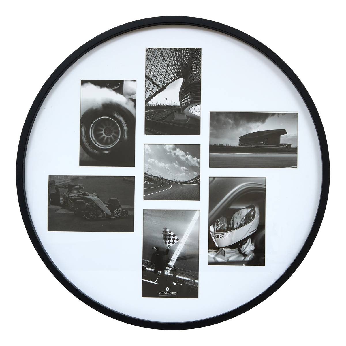 Memo Board "Alice" Black & White, D.50 cm