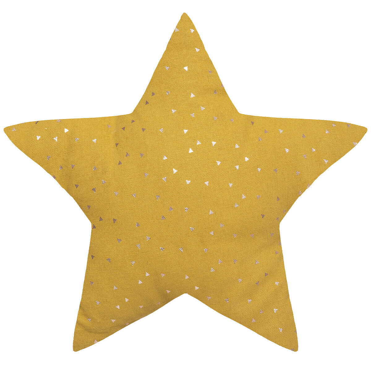 Kids cushion "Berlingot" star Mustard yellow, 40x40 cm