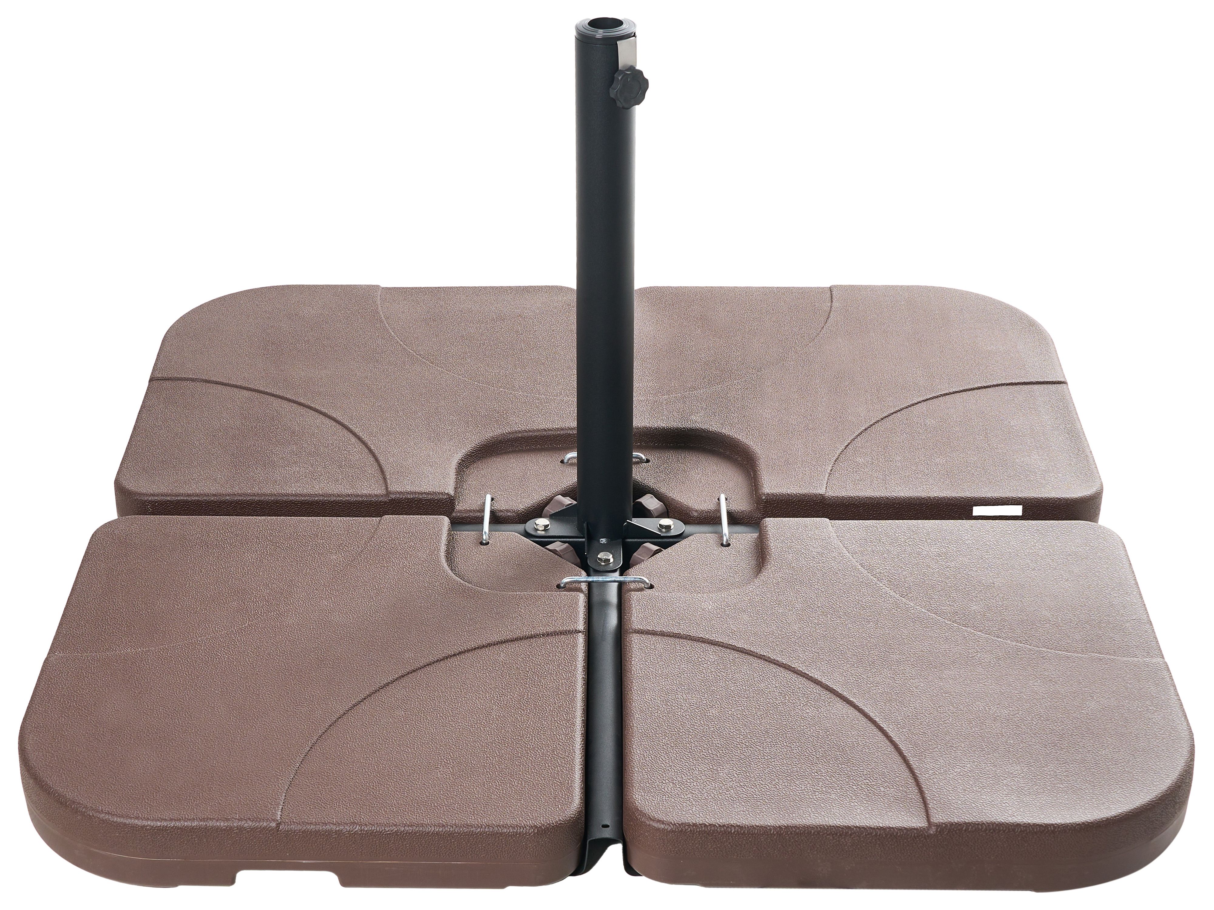 Parasol Base CARIA Taupe Square 9 kg