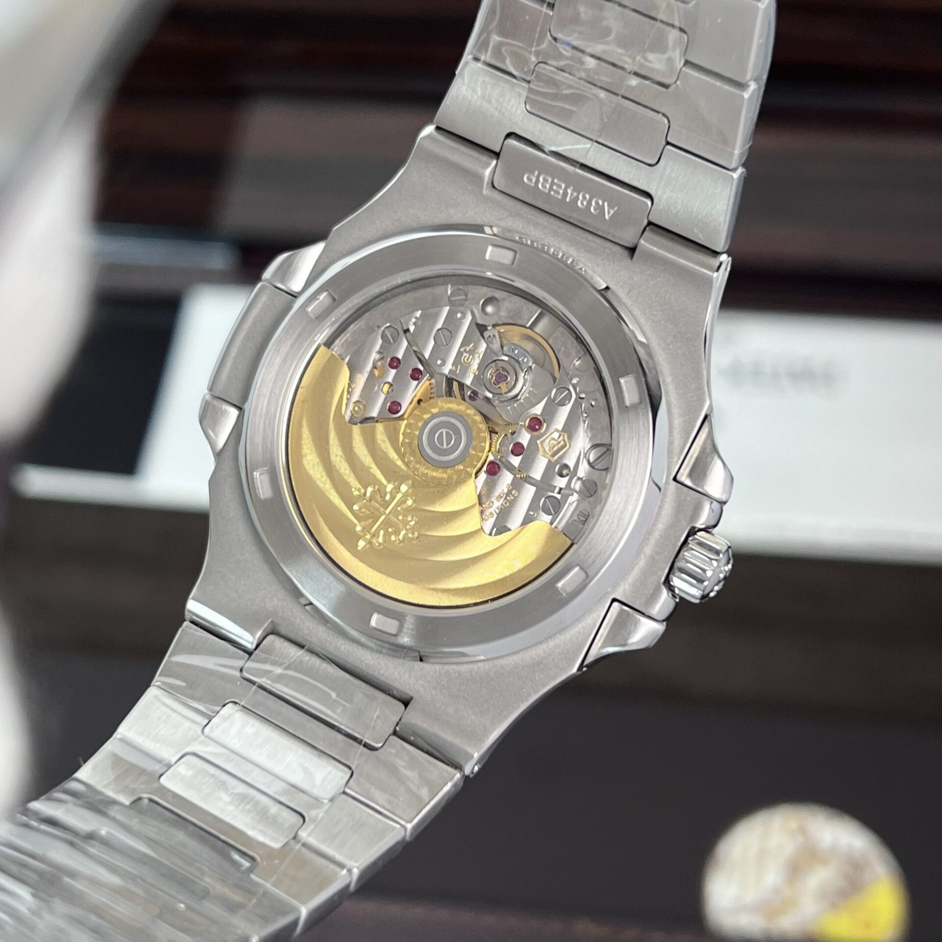 Patek Philippe Nautilus 5723 Replica 1:1 Watch Gray Dial Blue Diamond 40mm - Top club