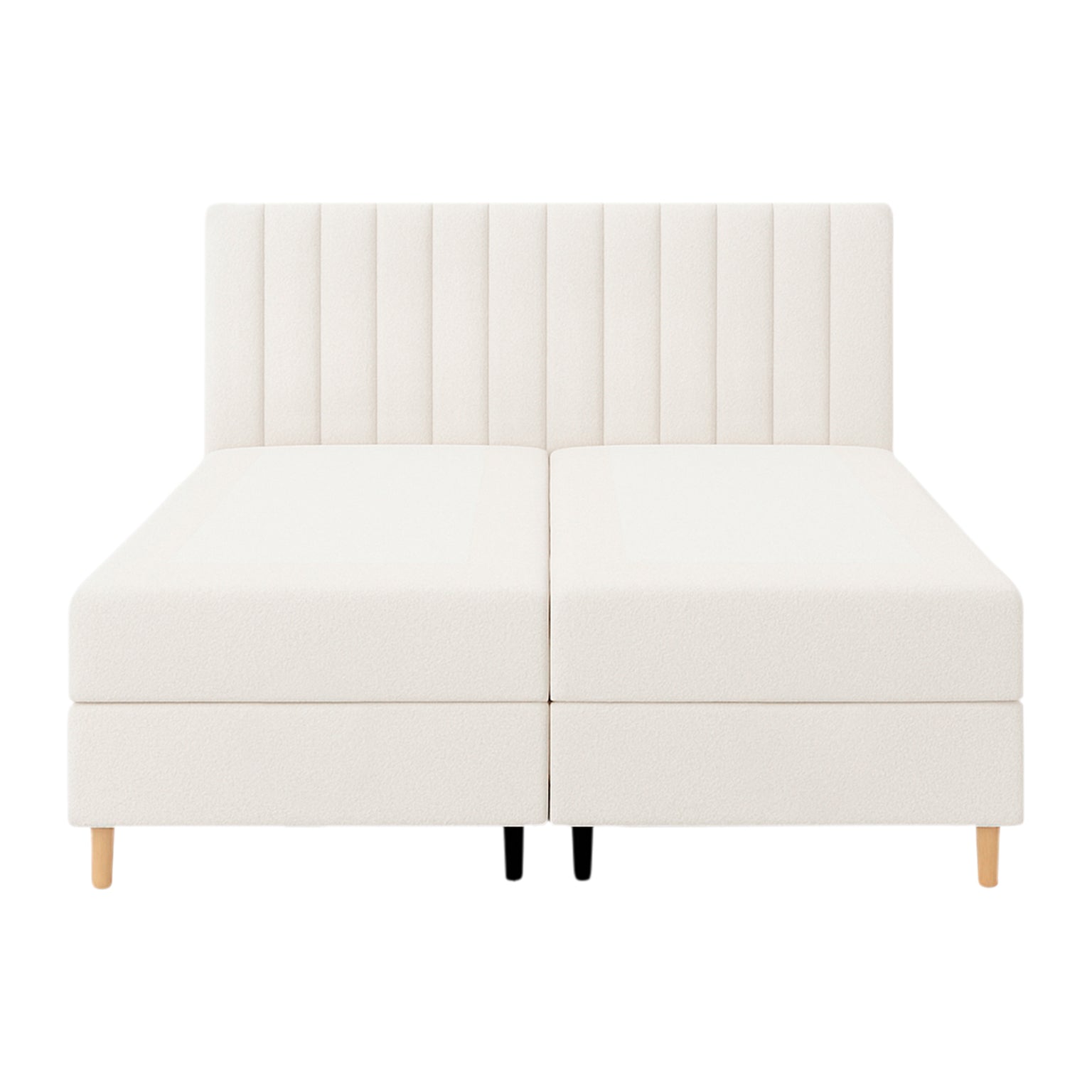 Blokker Pazara Boxspring met Opbergruimte 160 x 200 cm - Ivoor / Natur