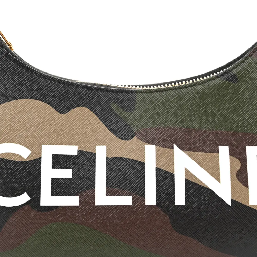 Replica Celine Shoulder Bag in Khaki Camouflage Canvas & Leather1:1High-quality replica