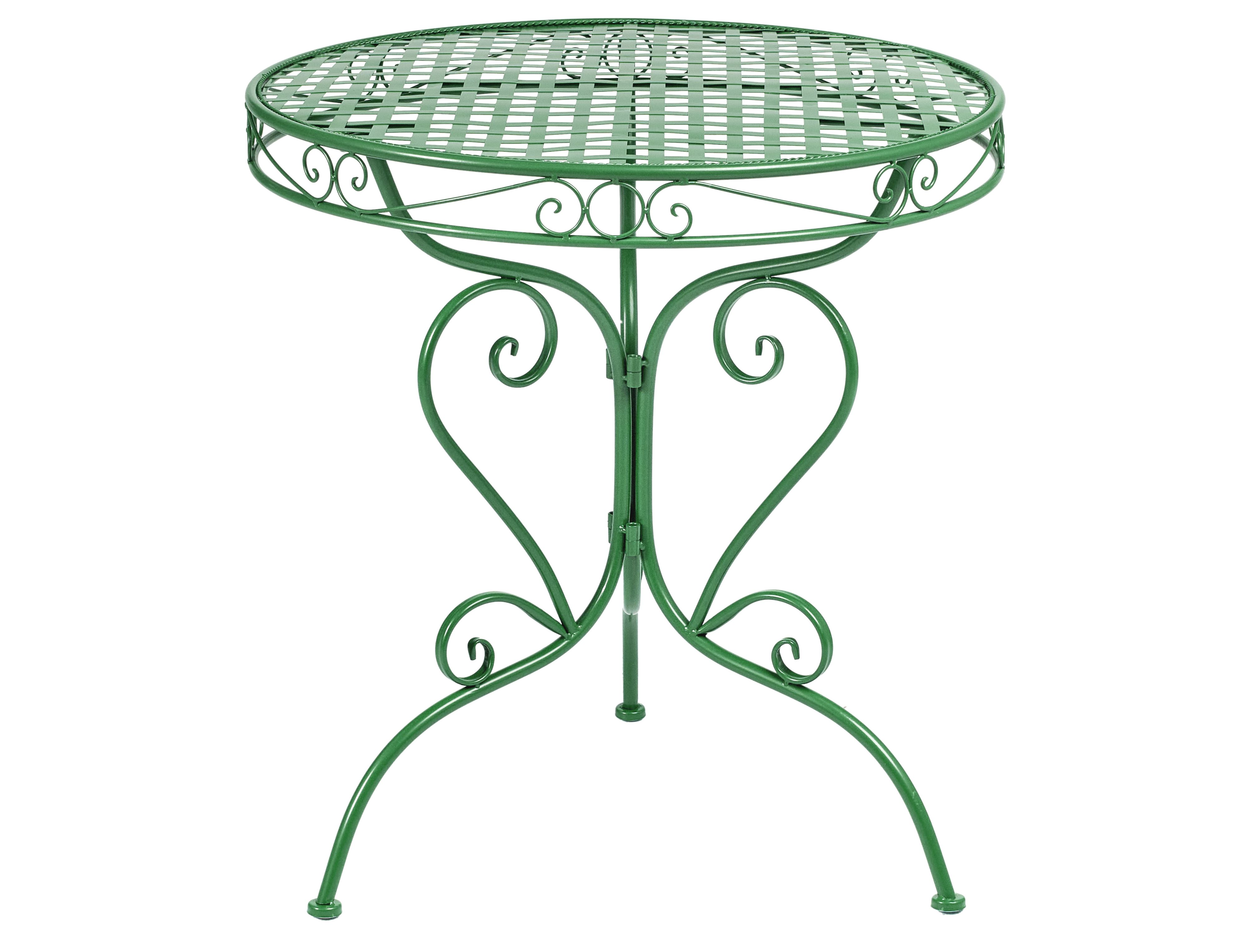 Bistro Table ALBINIA 70 cm 70 cm Metal Green