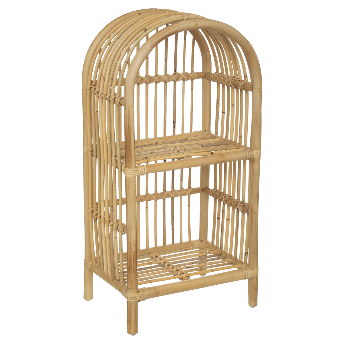 Kids bookcase Rattan, H.76 cm