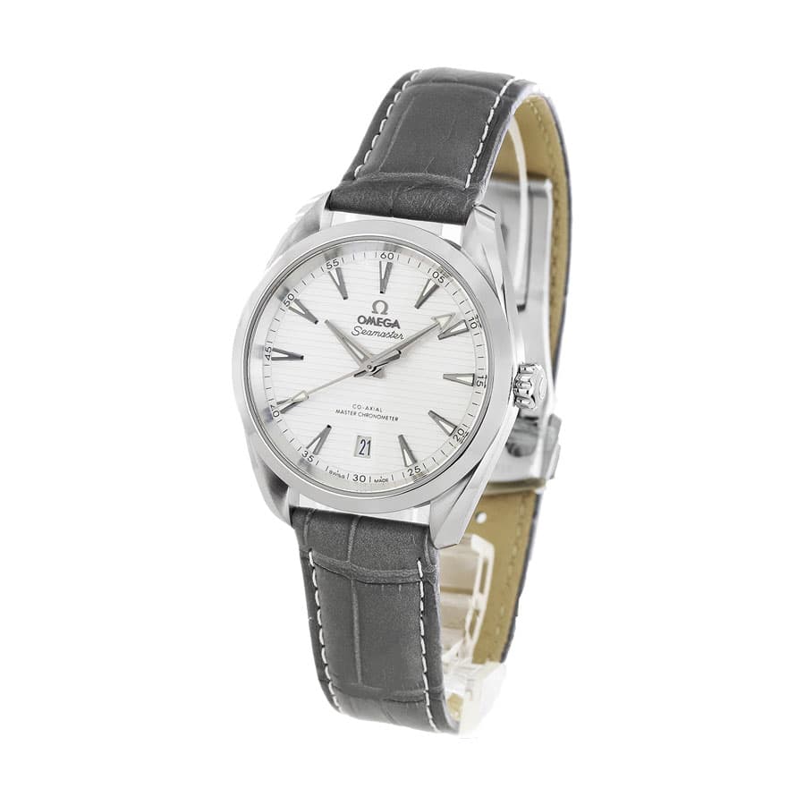 Aqua Leather Grey Replica - Elite Watch Atelier