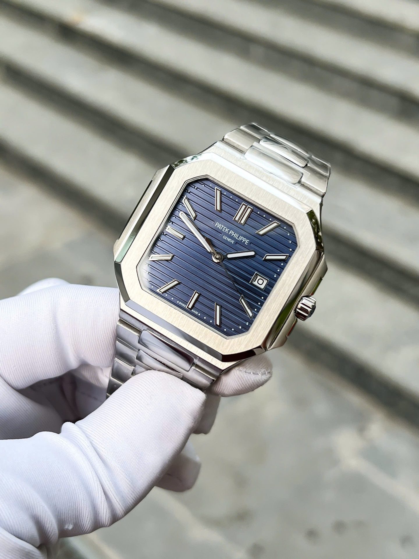 Patek Philippe Cubitus 5821 Best Replica 11 Watch Dial Blue Metal Wire 45mm - Top club