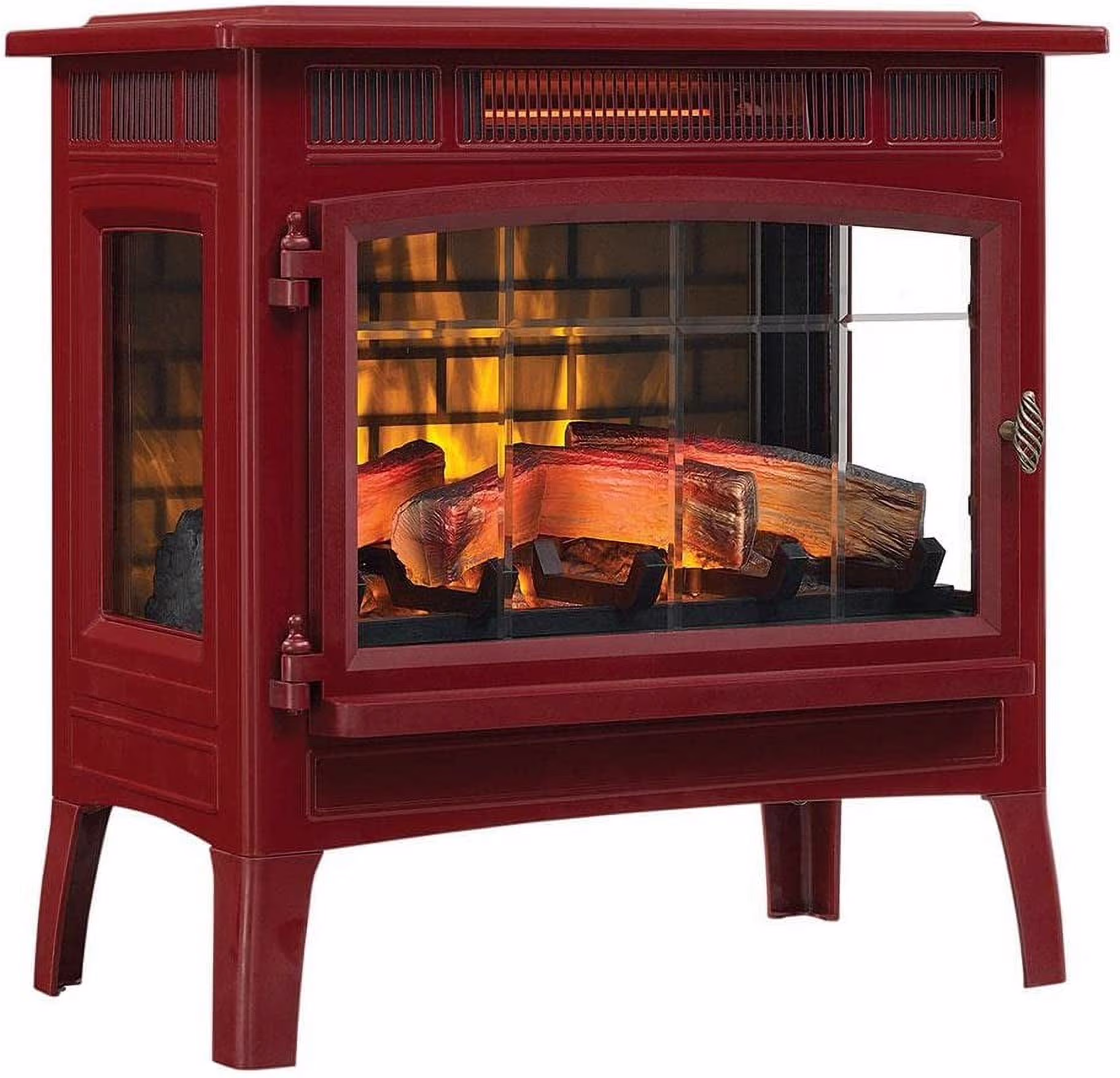 Duraflame 3D Black Infrared Electric Fireplace Stove with Remote Control - DFI-5010-01 - Image 5