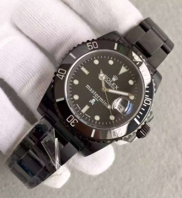 Replica Rolex Mastermind Submariner 116610 PVD Black Dial PVD Bracelet A2836 - Elite Watch Atelier