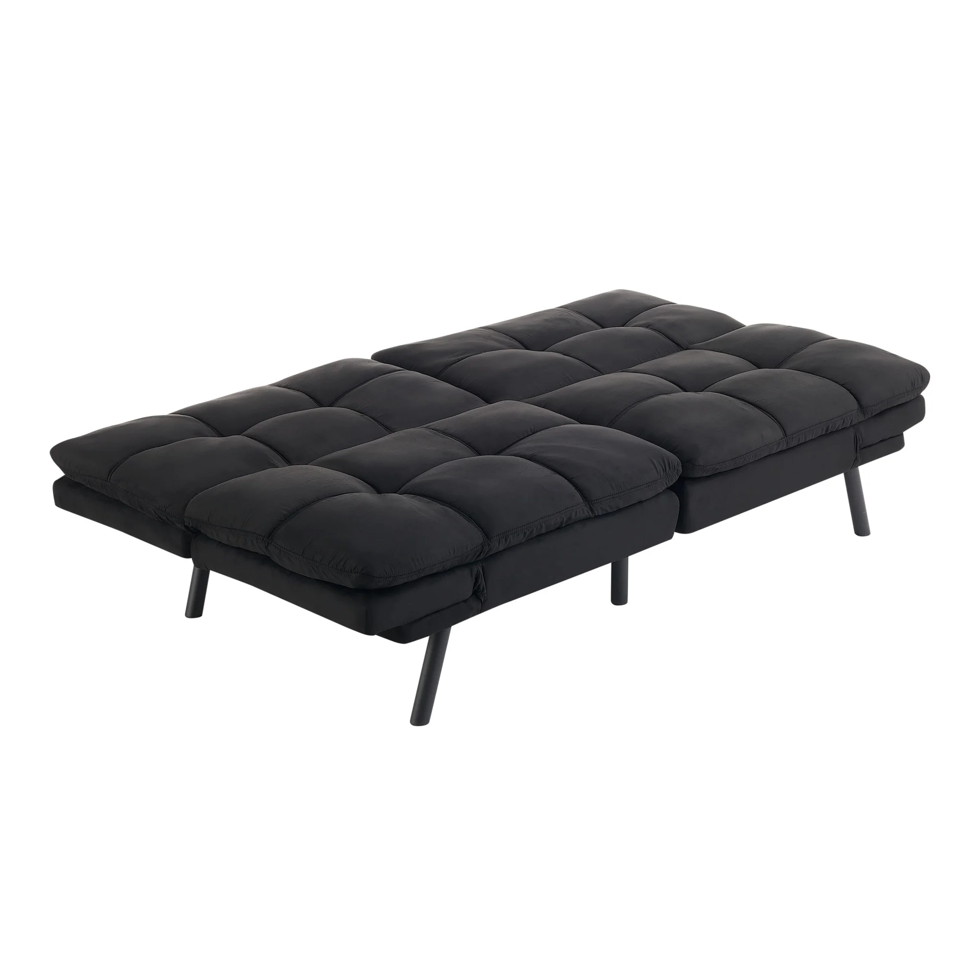 Mainstays Memory Foam Futon with 72",Black - Image 13