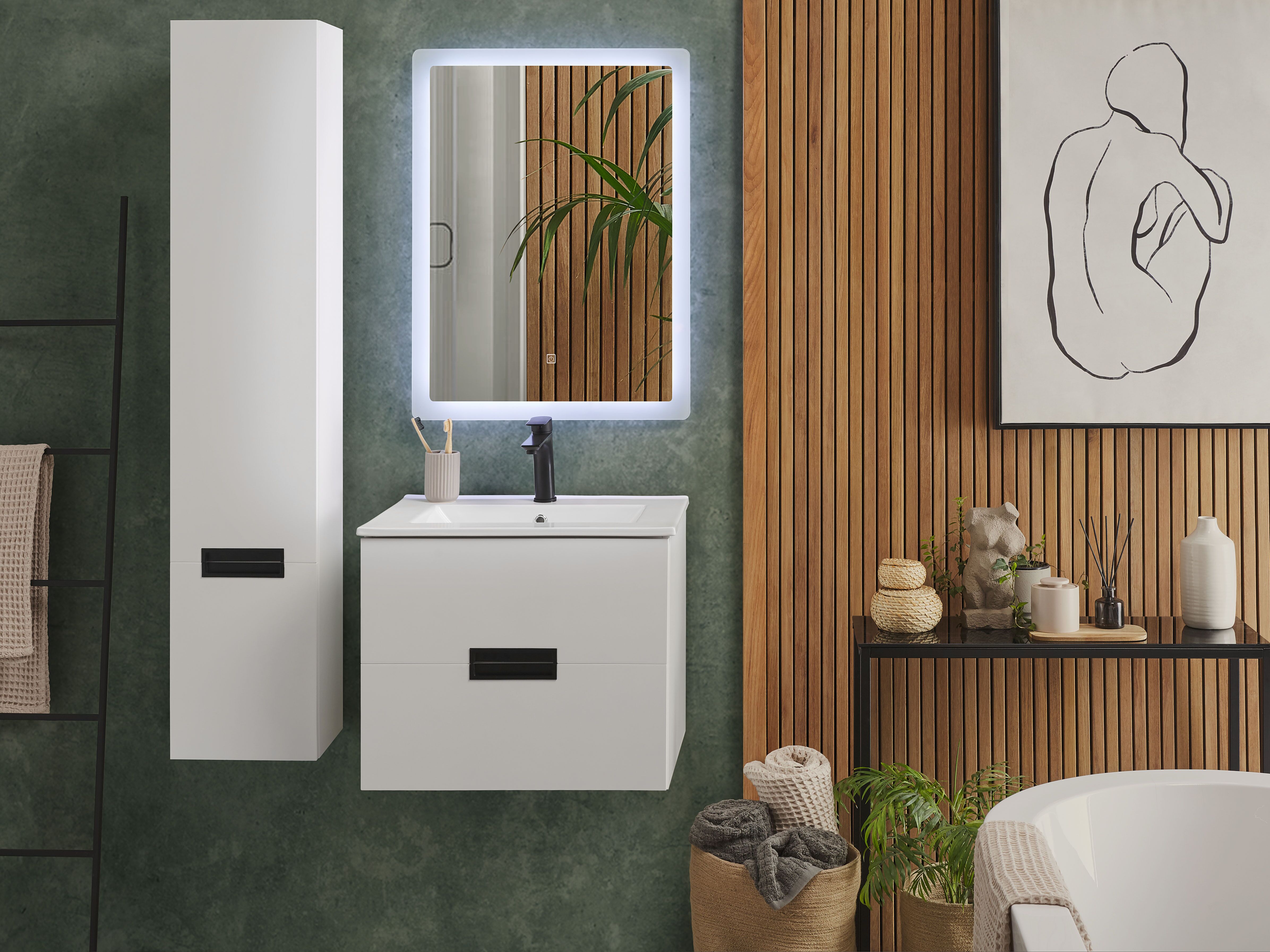Bathroom Vanity Set TUDELA White
