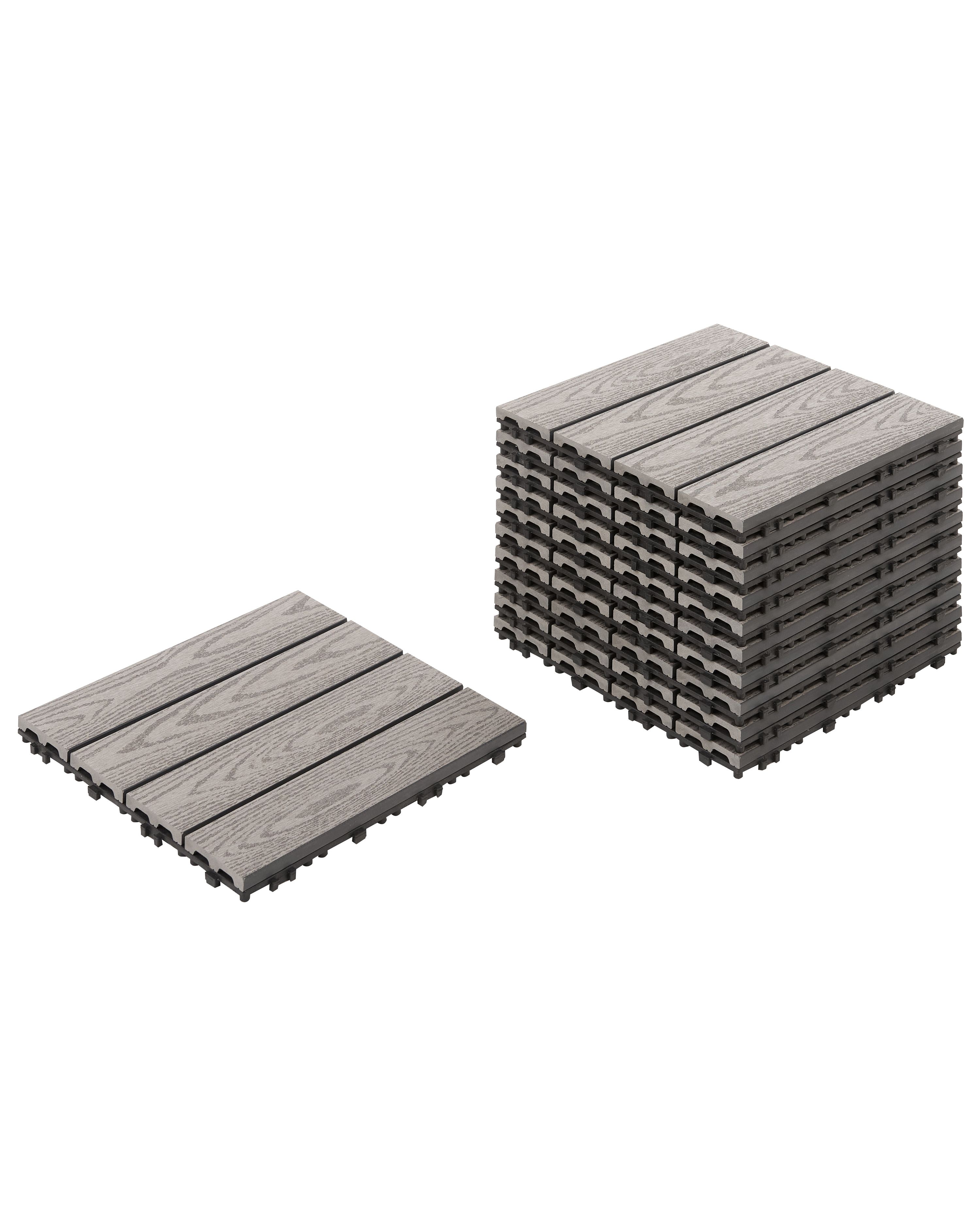 Outdoor Flooring ATESSA Wood-Plastic Composite (WPC) Grey