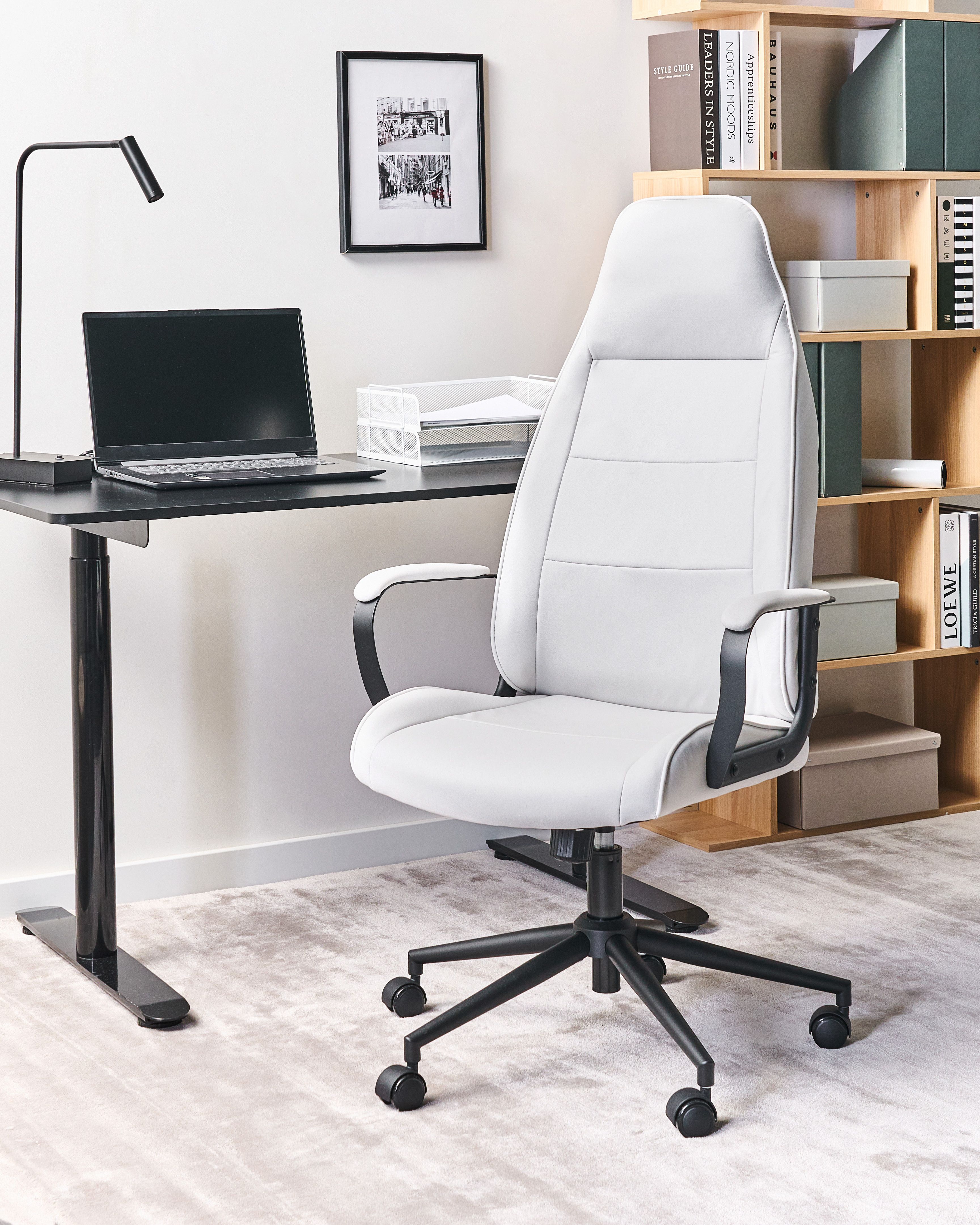 Office Chair REBEL Fabric Off-White