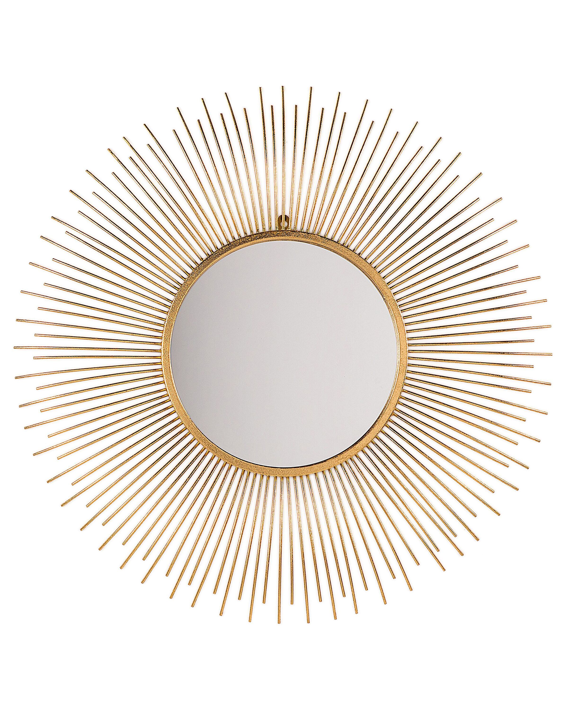 Wall Mirror CILLY 80 cm 80 cm Metal Gold