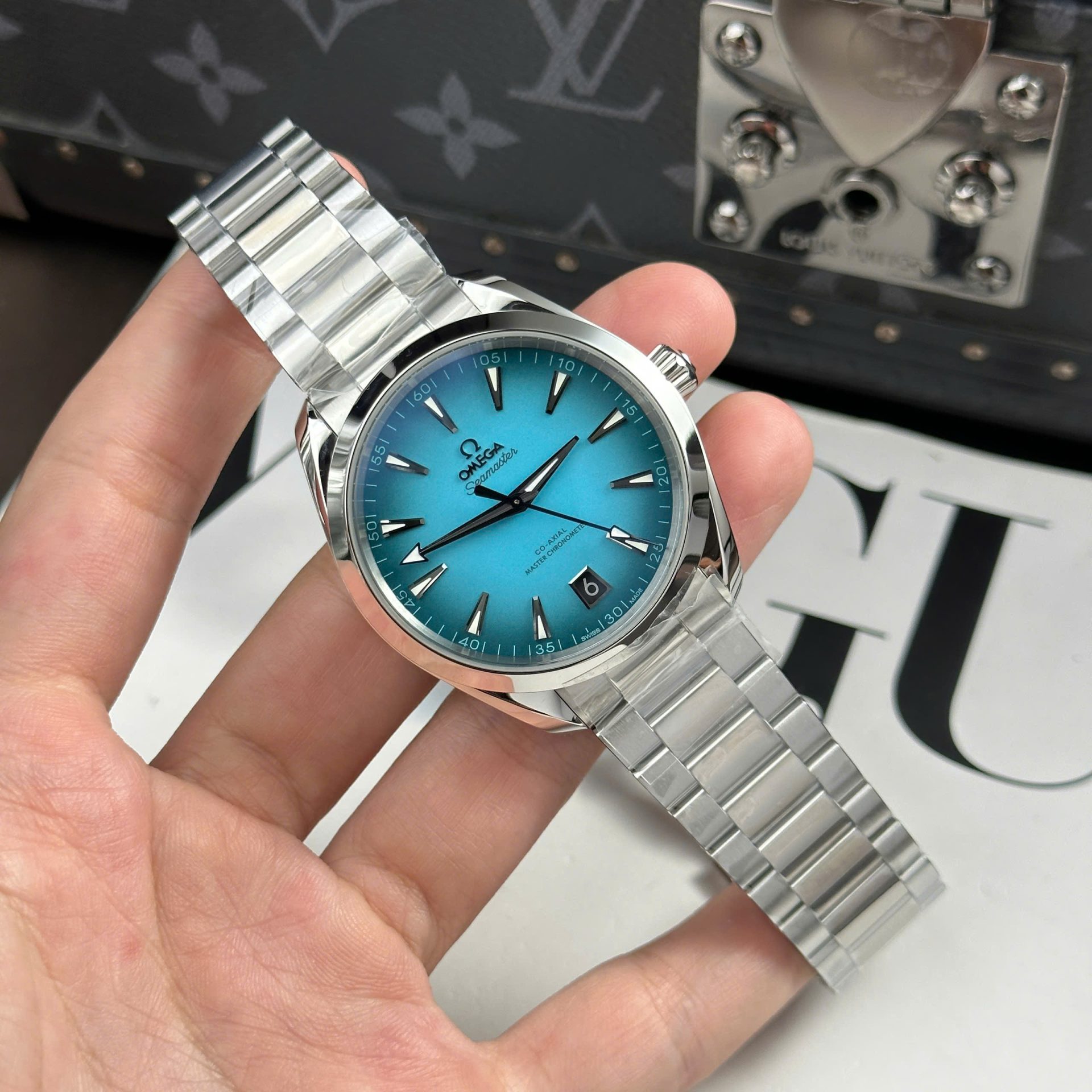 Omega Seamaster Co-Axial Replica 11 Watch Blue Dial Automatic VS Factory 41mm - Elite Watch Atelier