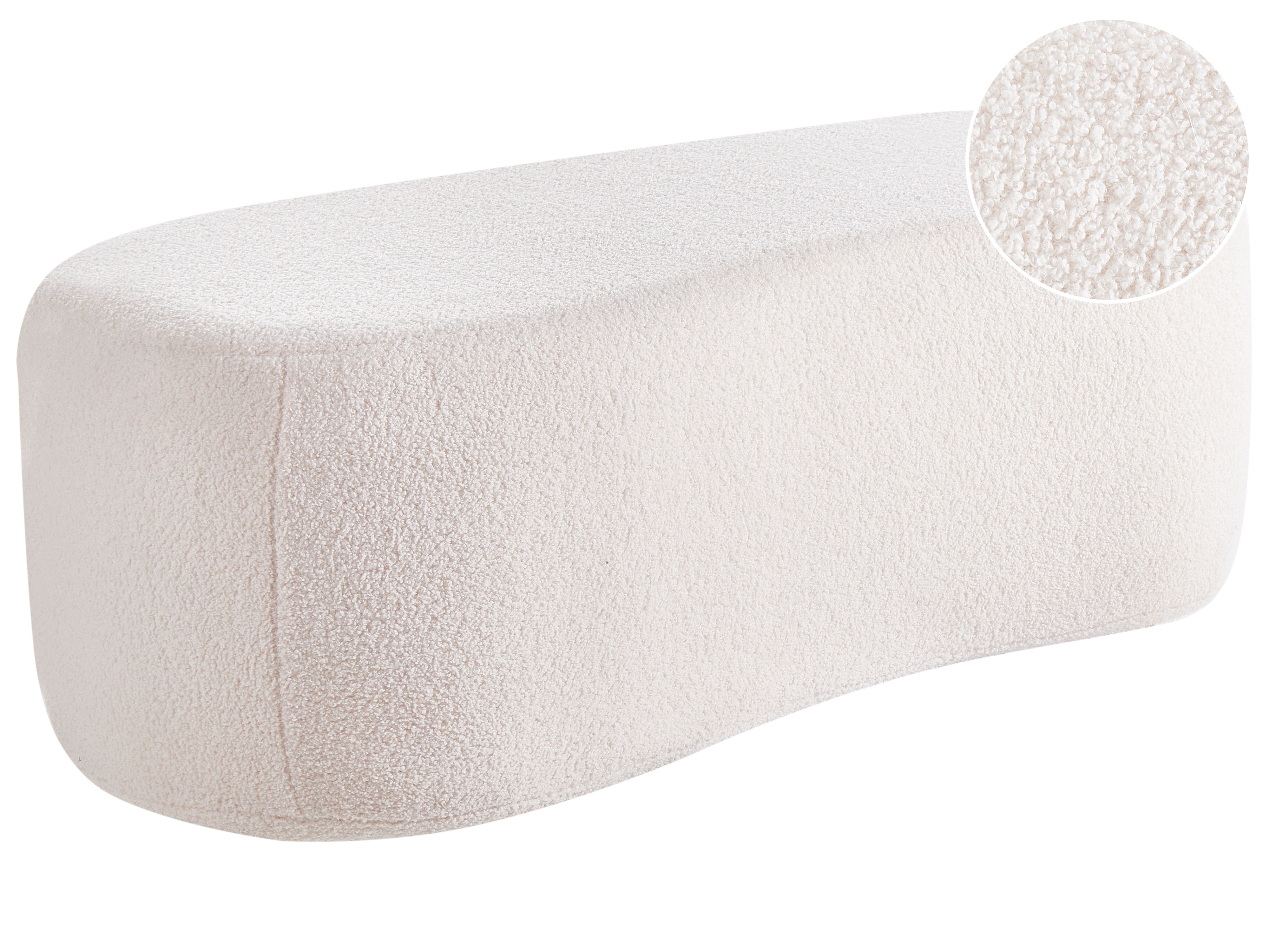 Pouffe BAYARD Boucle Off-White